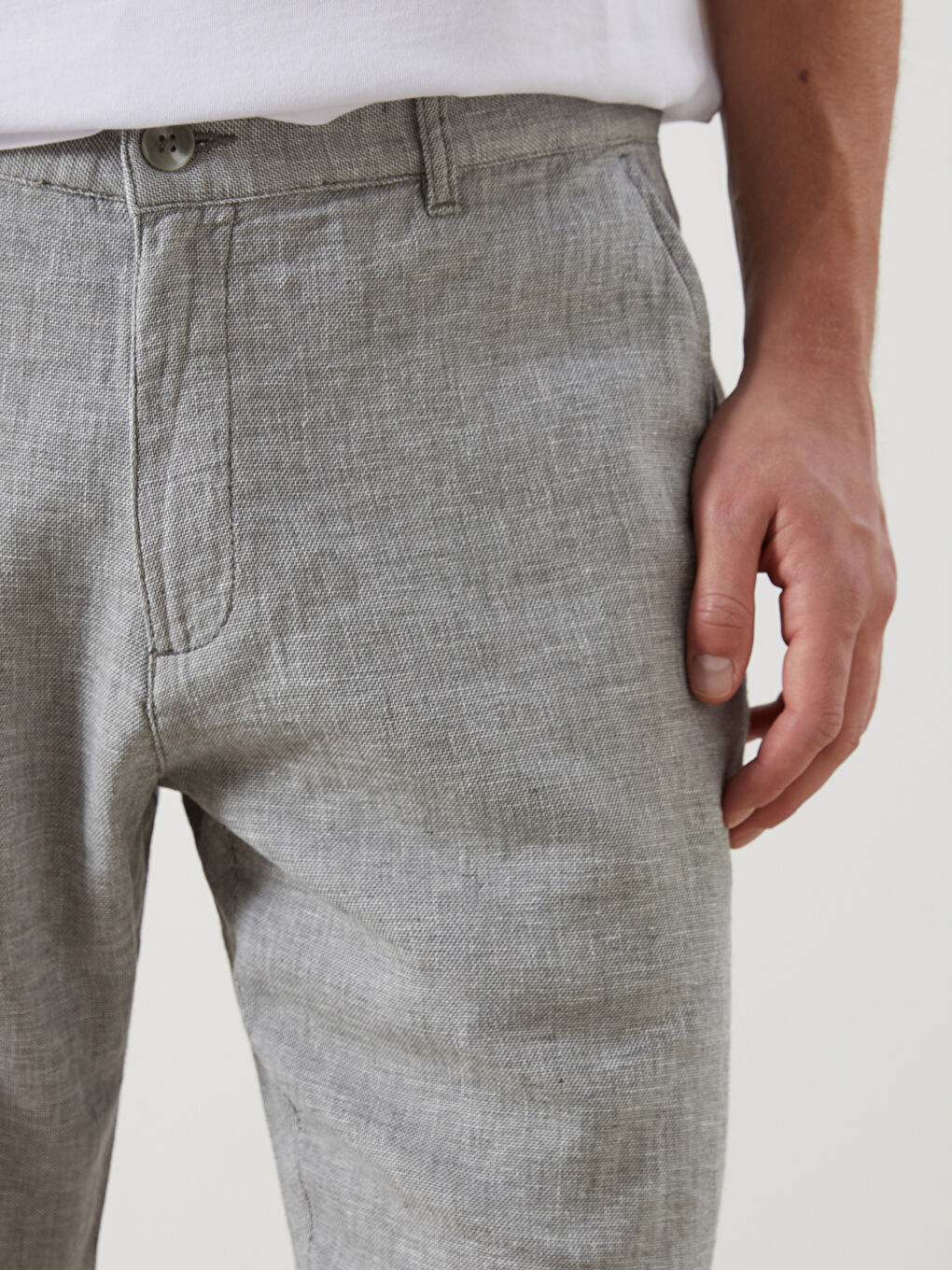 LCWAIKIKI Classic Standard Fit Linen Blend Men's Shorts -S51096Z8-P5X