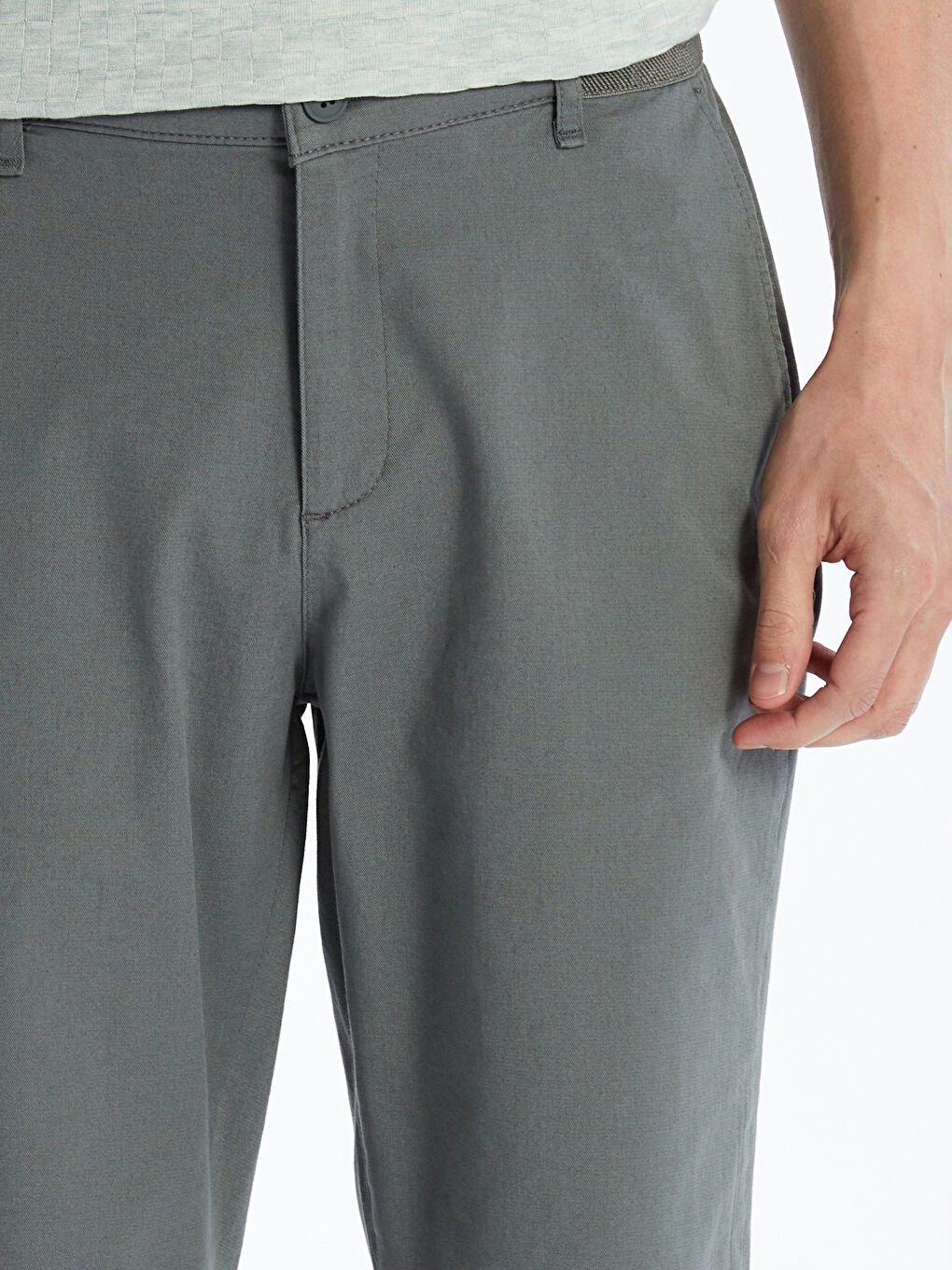 Regular Fit Gabardine Men's Shorts -S51097Z8-Z4N
