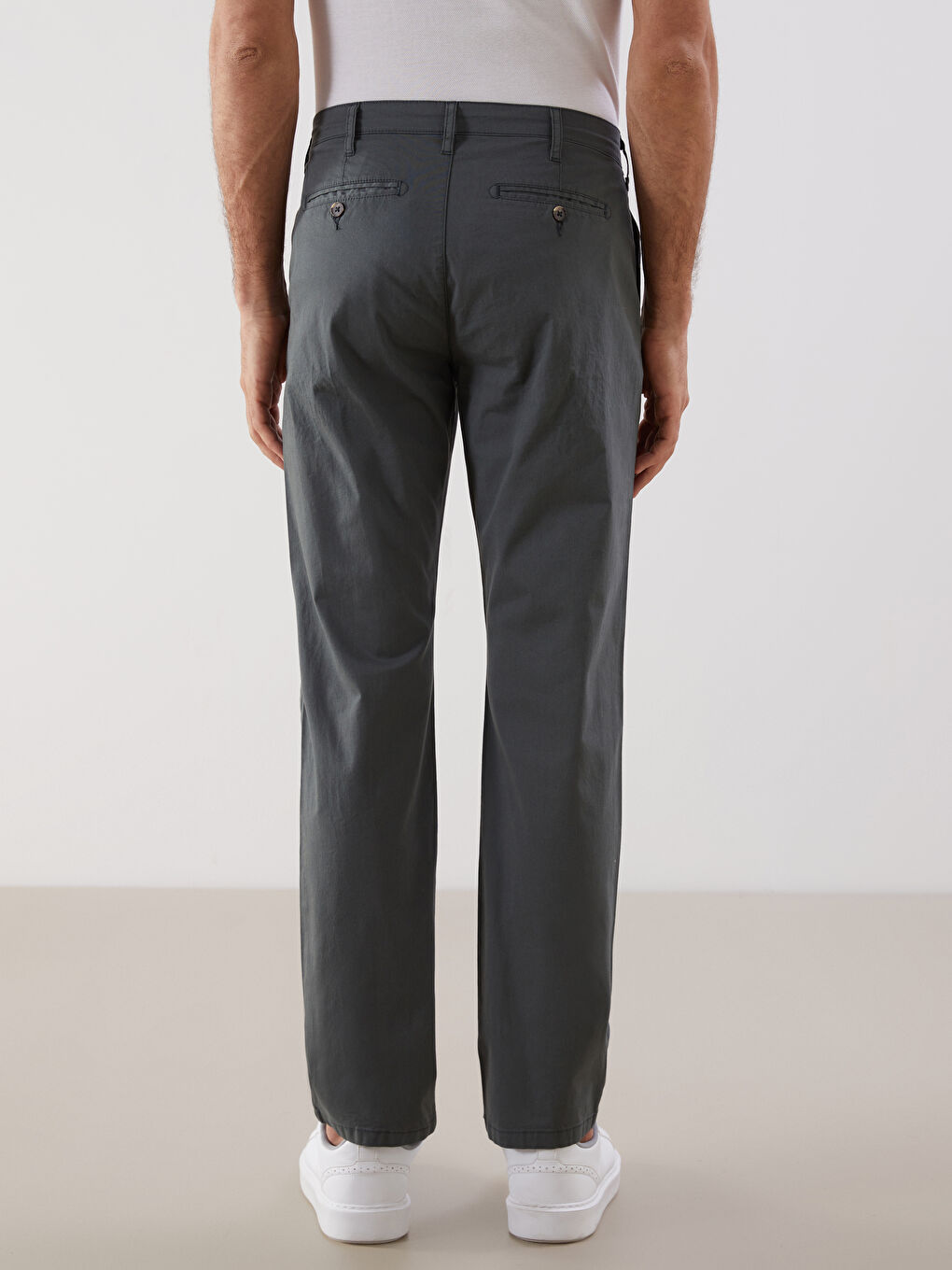 Standard Pattern Gabardine Men's Chino Trousers -S51099Z8-Y1Z