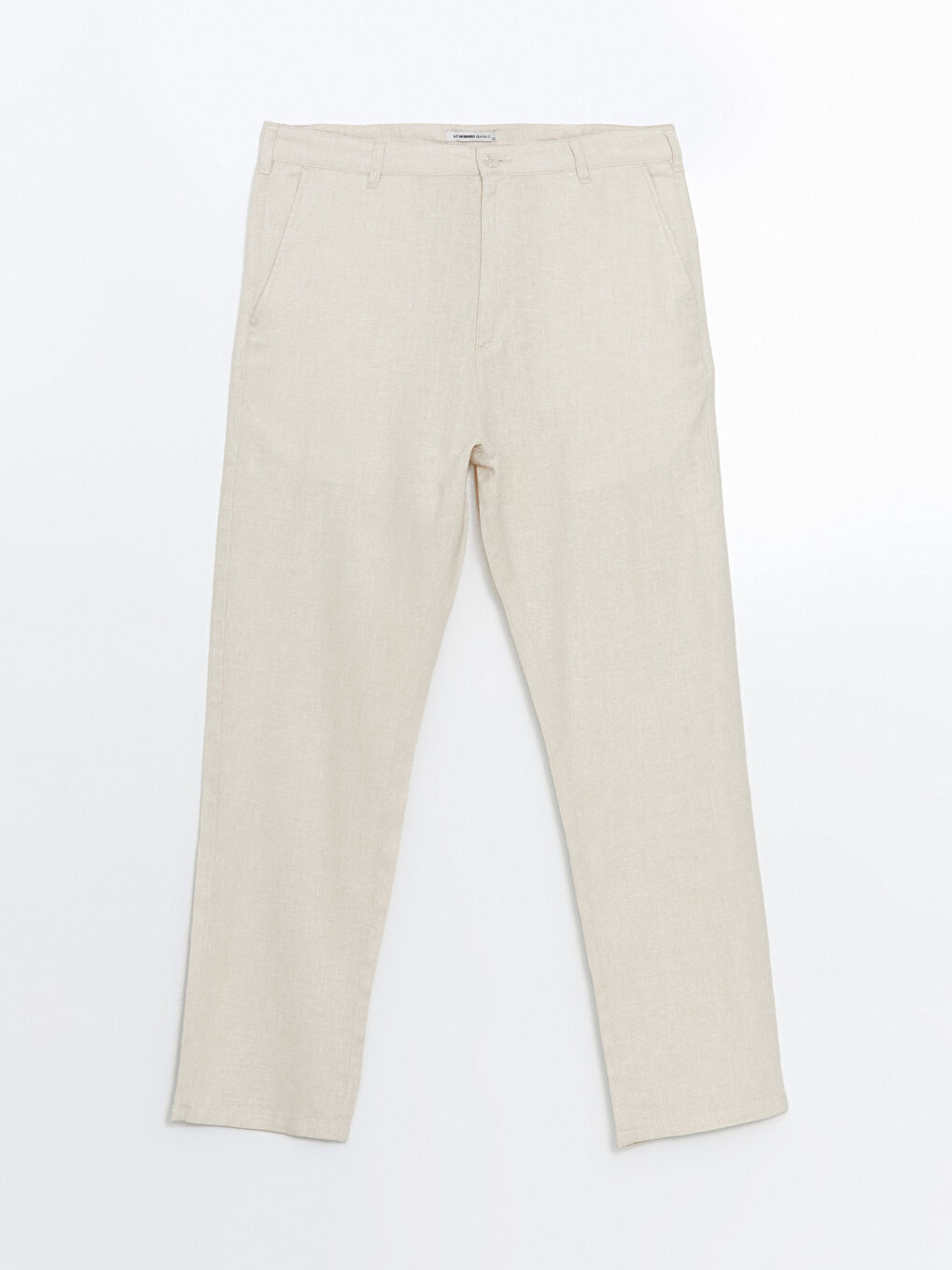 Muške chino pantalone od lanene mešavine standardnog kroja -S51104Z8-PVJ