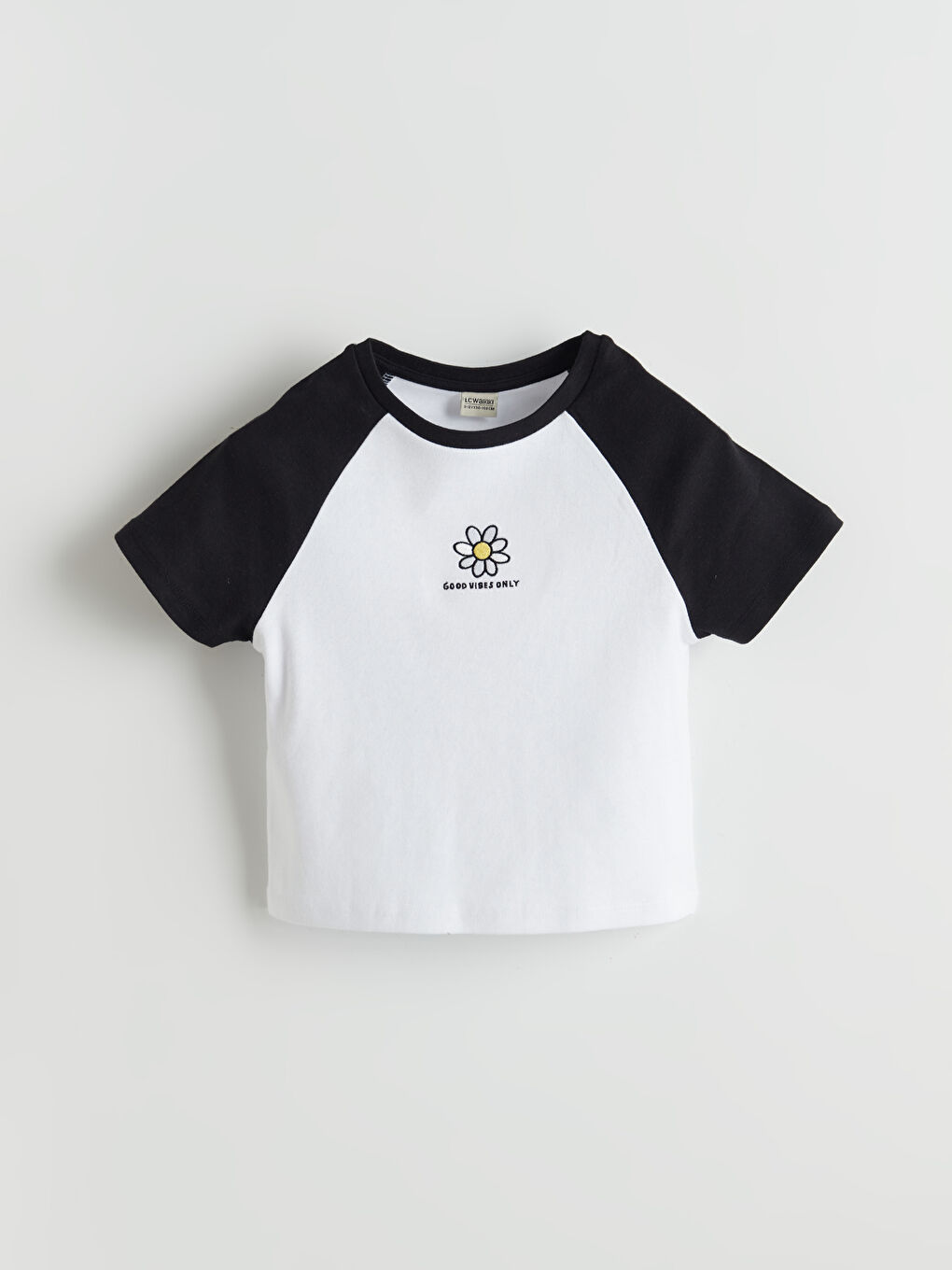 Crew Neck Girls' Crop T-Shirt -S51106Z4-CVL