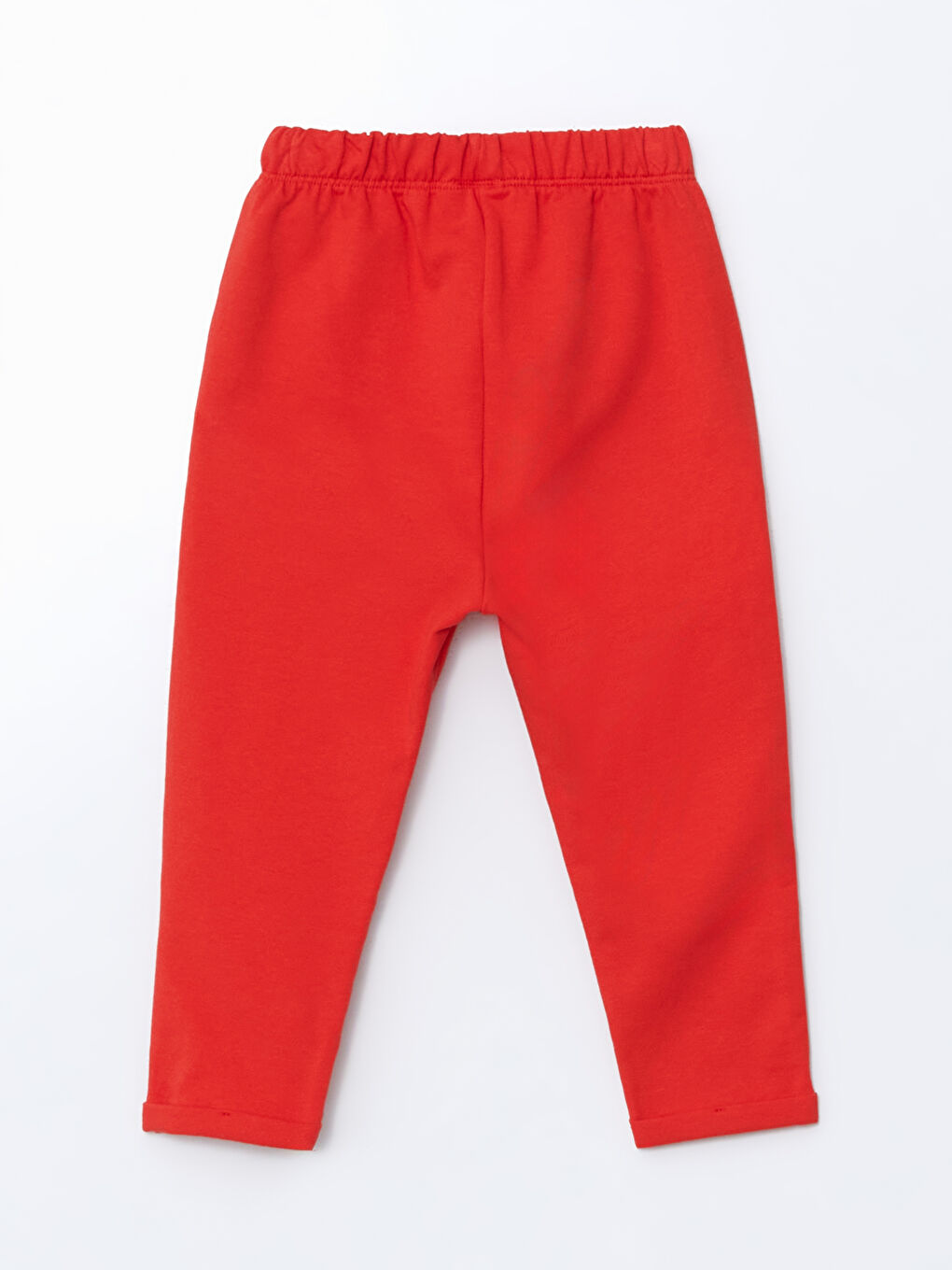 Kırmızı Beli Lastikli Kız Bebek Eşofman Alt-1