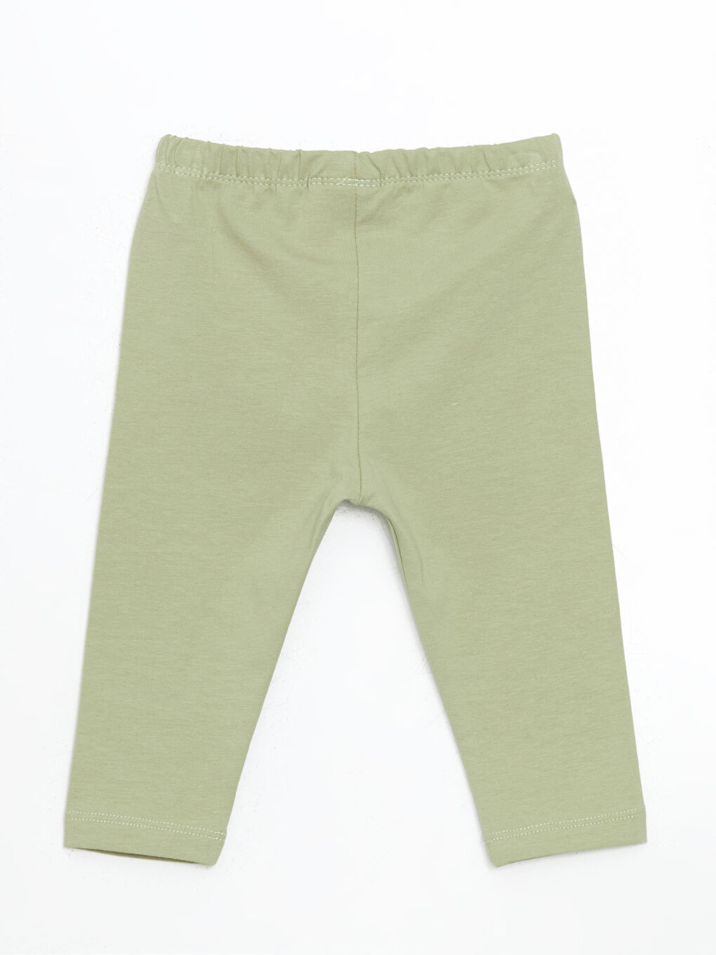 Yeşil Beli Lastikli Kız Bebek Tayt-1