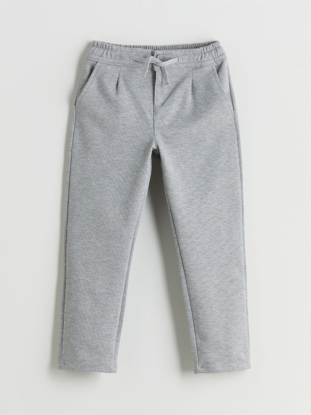 Gri Beli Lastikli Erkek Çocuk Pantolon-1