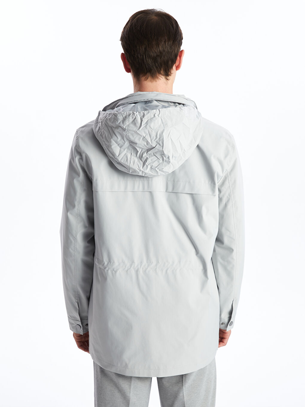 Standard Fit Hooded Men's Coat -S51177Z8-S0L