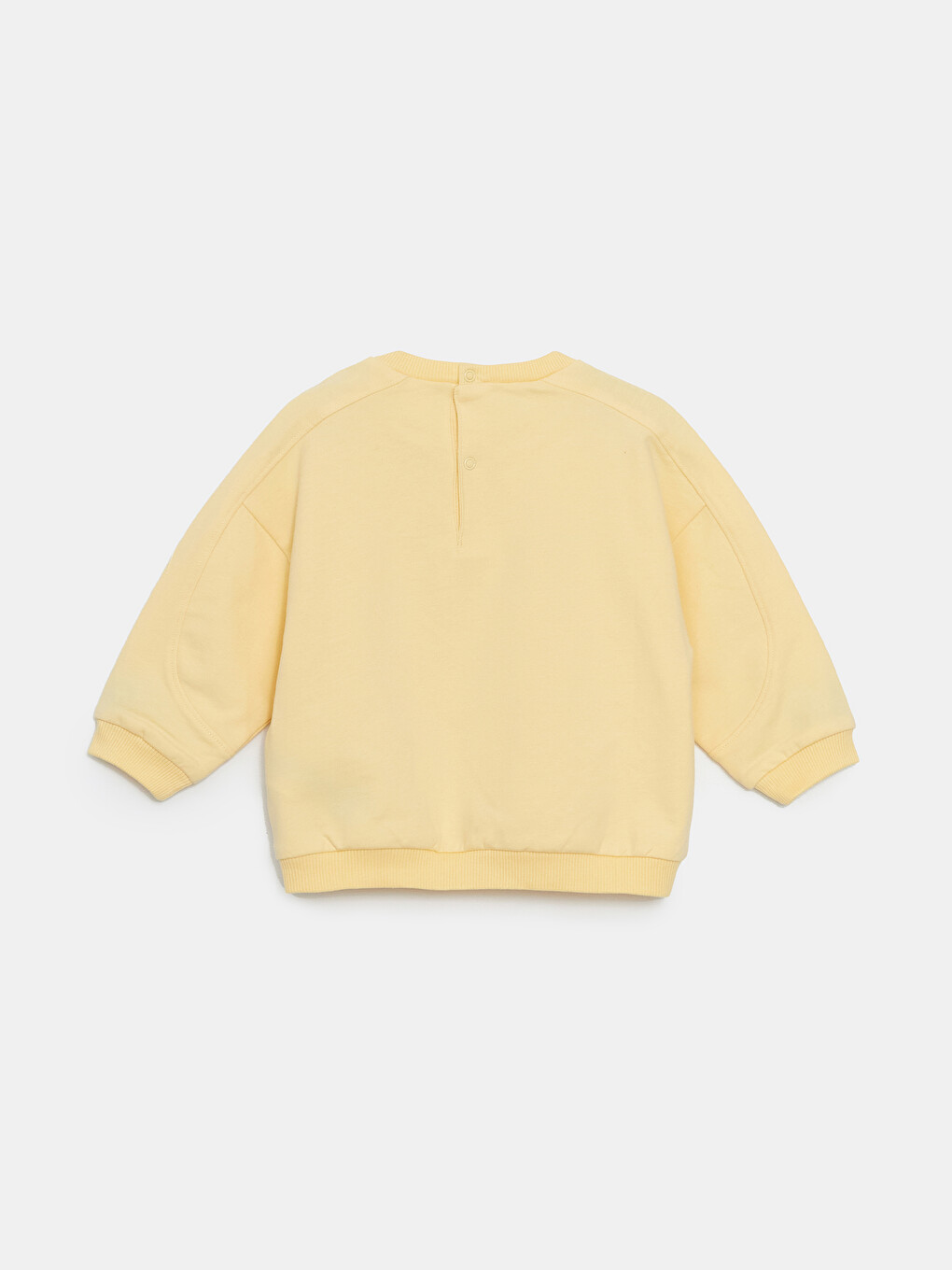 Sarı Bisiklet Yaka Erkek Bebek Sweatshirt-1