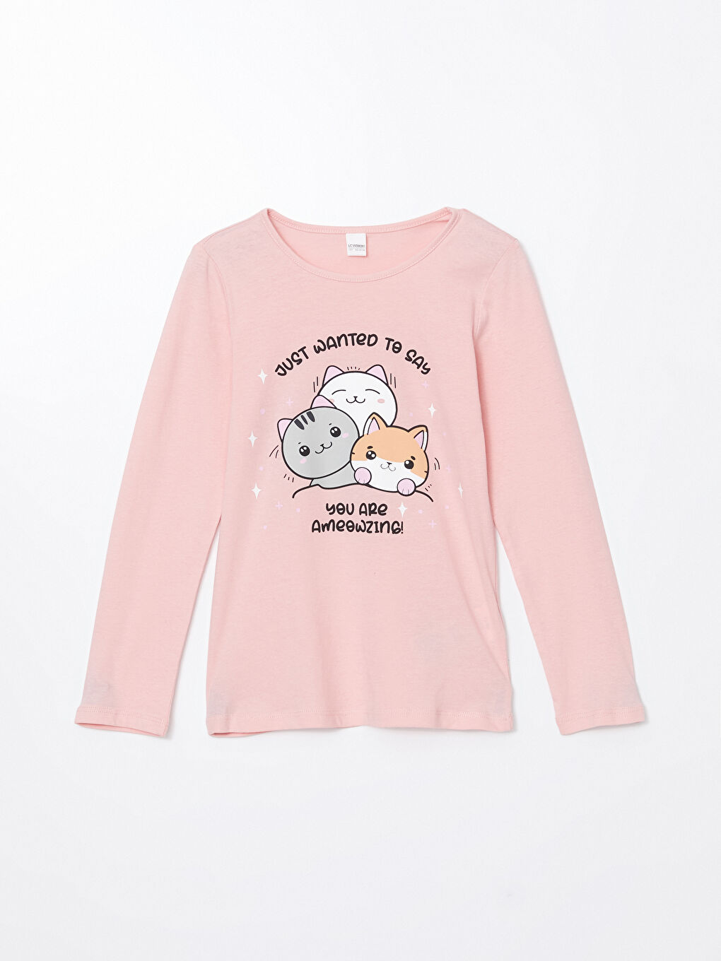 Crew Neck Girls' Pyjama Set -S51292Z4-G21