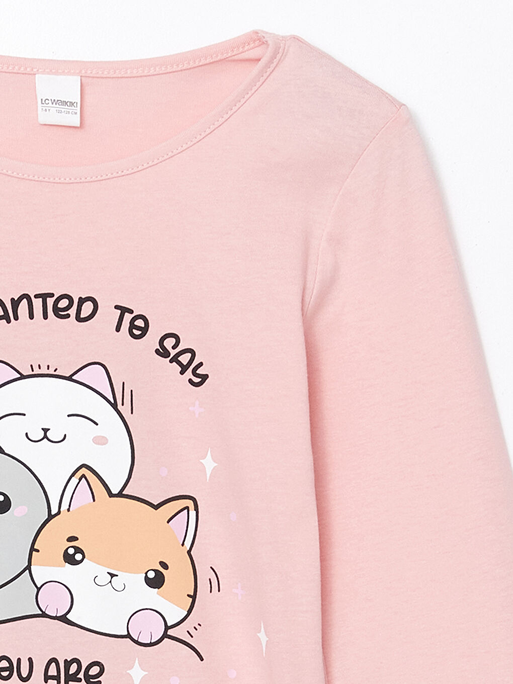 Crew Neck Girls' Pyjama Set -S51292Z4-G21
