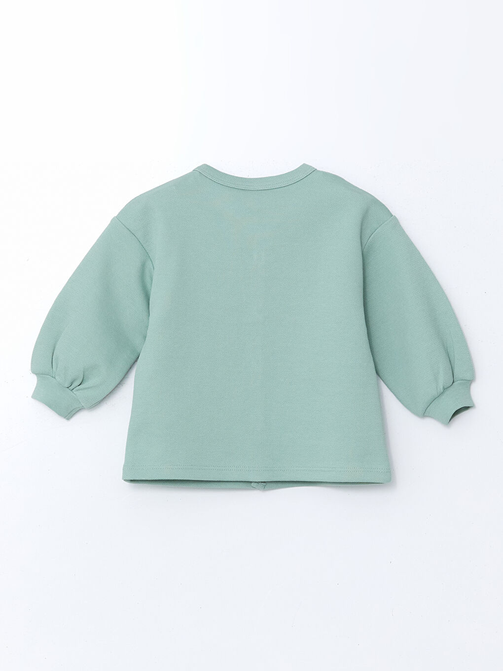 Yeşil V Yaka Erkek Bebek Hırka-1