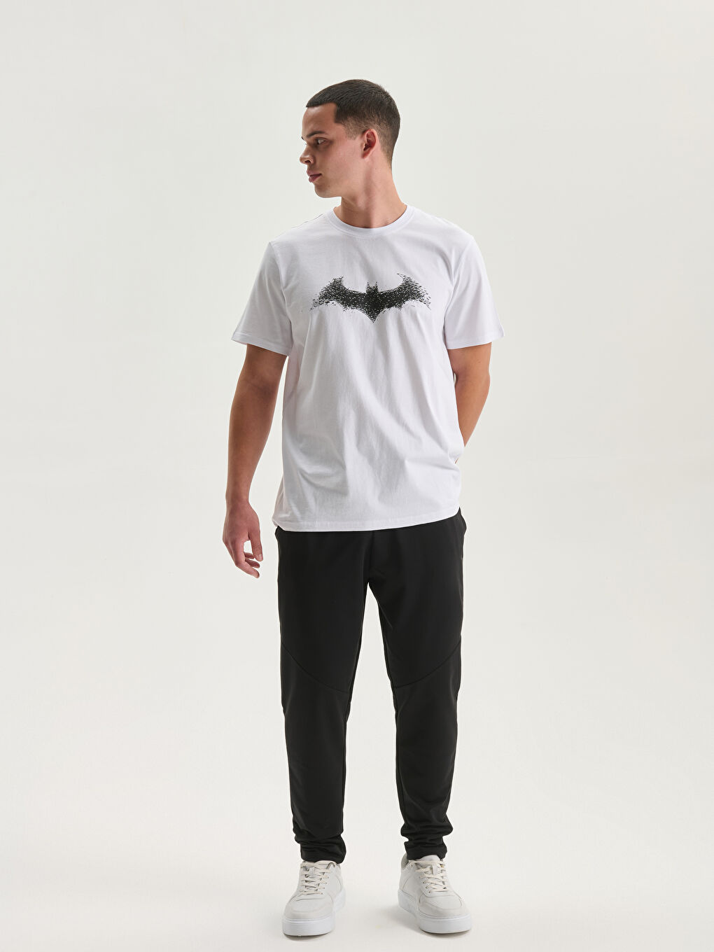 Siyah Standart Kalıp Erkek Eşofman Altı