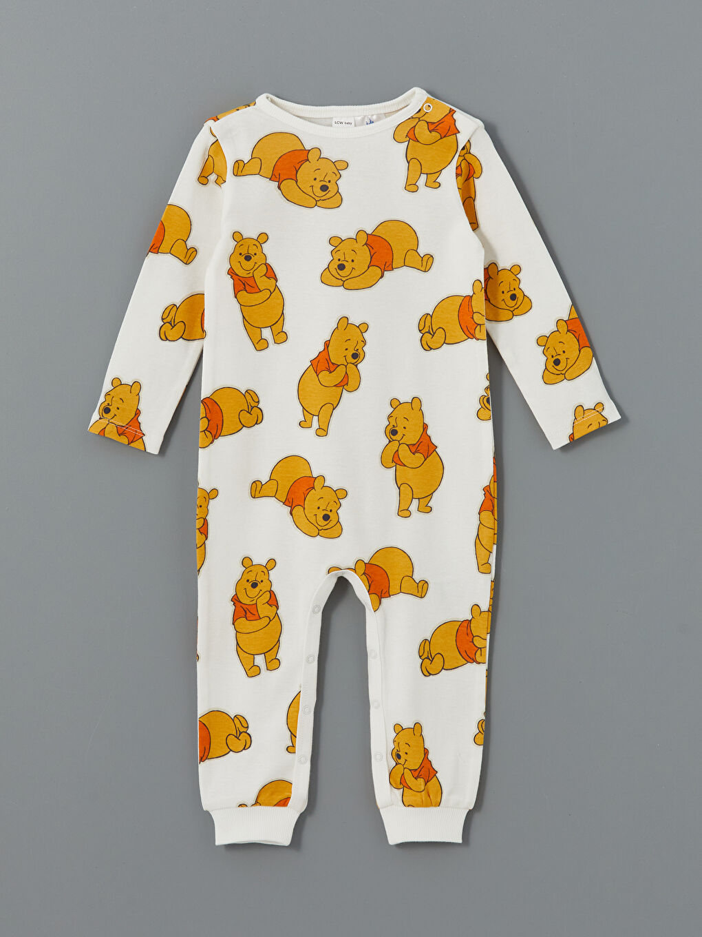 Crew Neck Winnie the Pooh Printed Baby Boy Rompers -S51358Z1-FLE