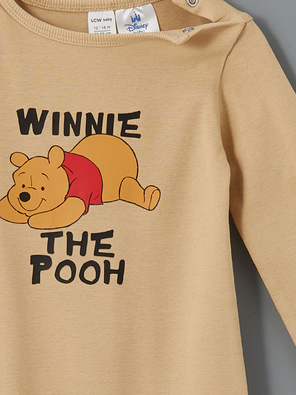 Crew Neck Winnie the Pooh Printed Baby Boy Rompers -S51358Z1-FLE