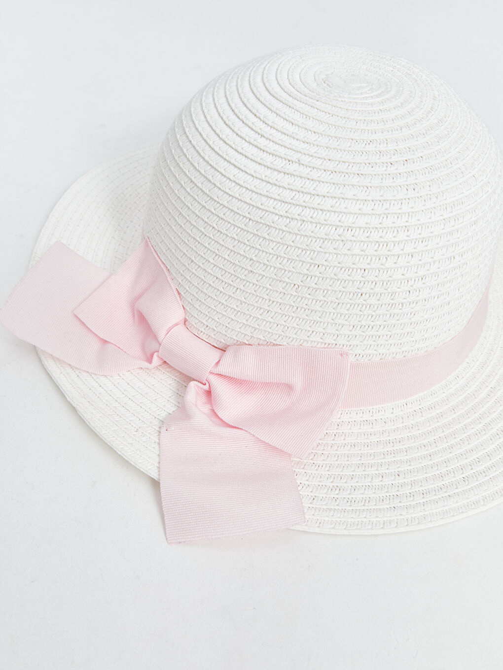 Bow Detail Baby Girl’S Straw Hat -S51365Z1-J5E
