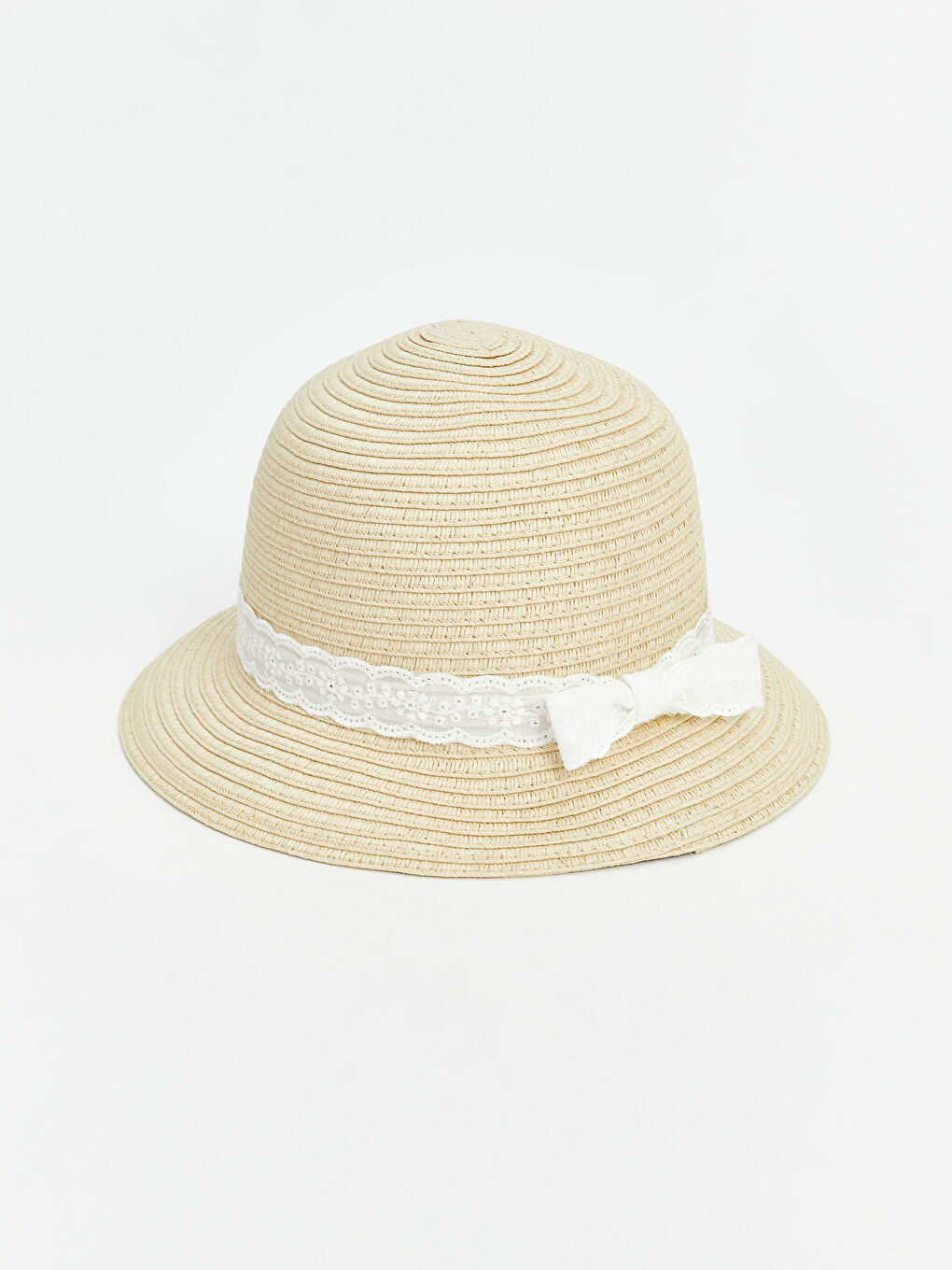 LCW ACCESSORIES Bej Hasır Kız Bebek Şapka - 2