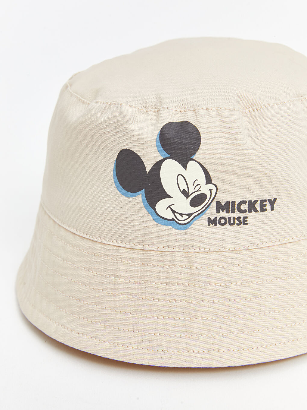 LCW baby Ekru Mickey Mouse Baskılı Kız Bebek Bucket Şapka - 1