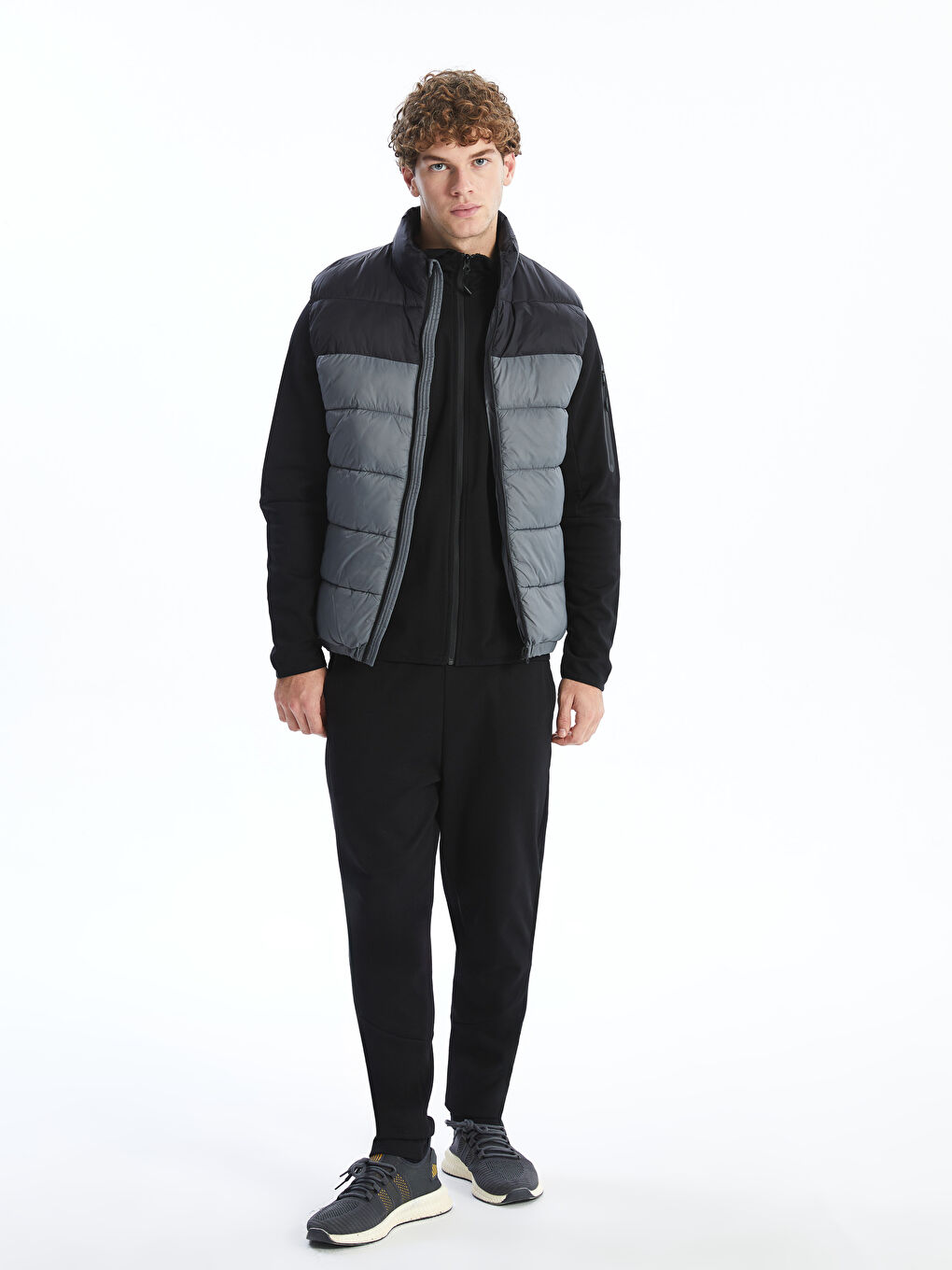 XSIDE Slim Fit Dik Yaka Erkek Şişme Yelek -S51416Z8-GYS