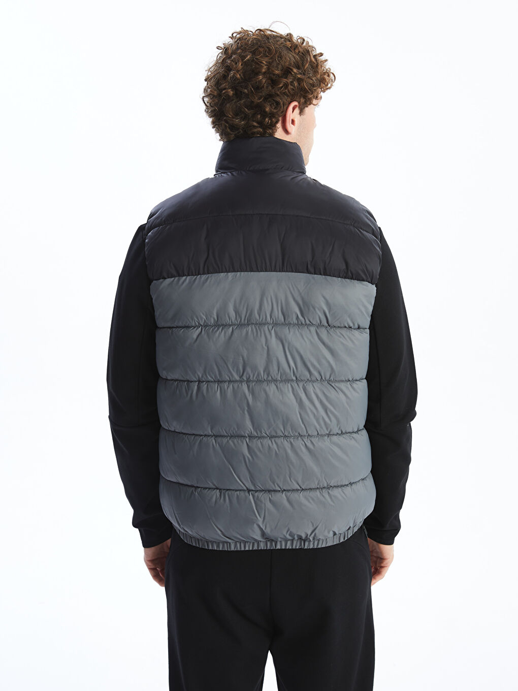 XSIDE Slim Fit Dik Yaka Erkek Şişme Yelek -S51416Z8-GYS