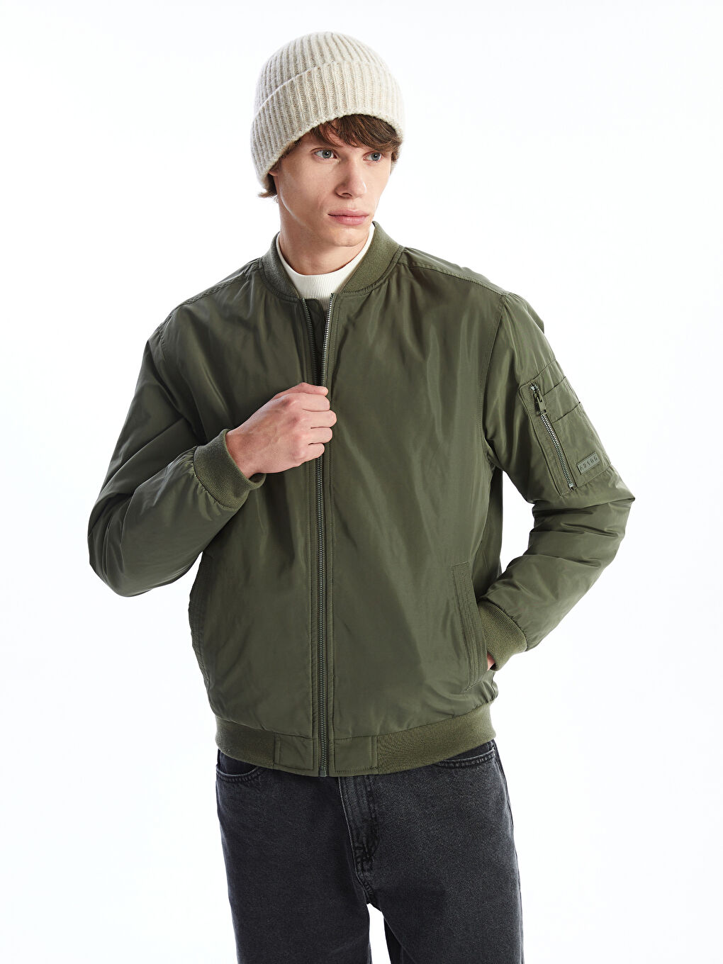 Standard Fit College Collar Men's Coat -S51418Z8-HCZ