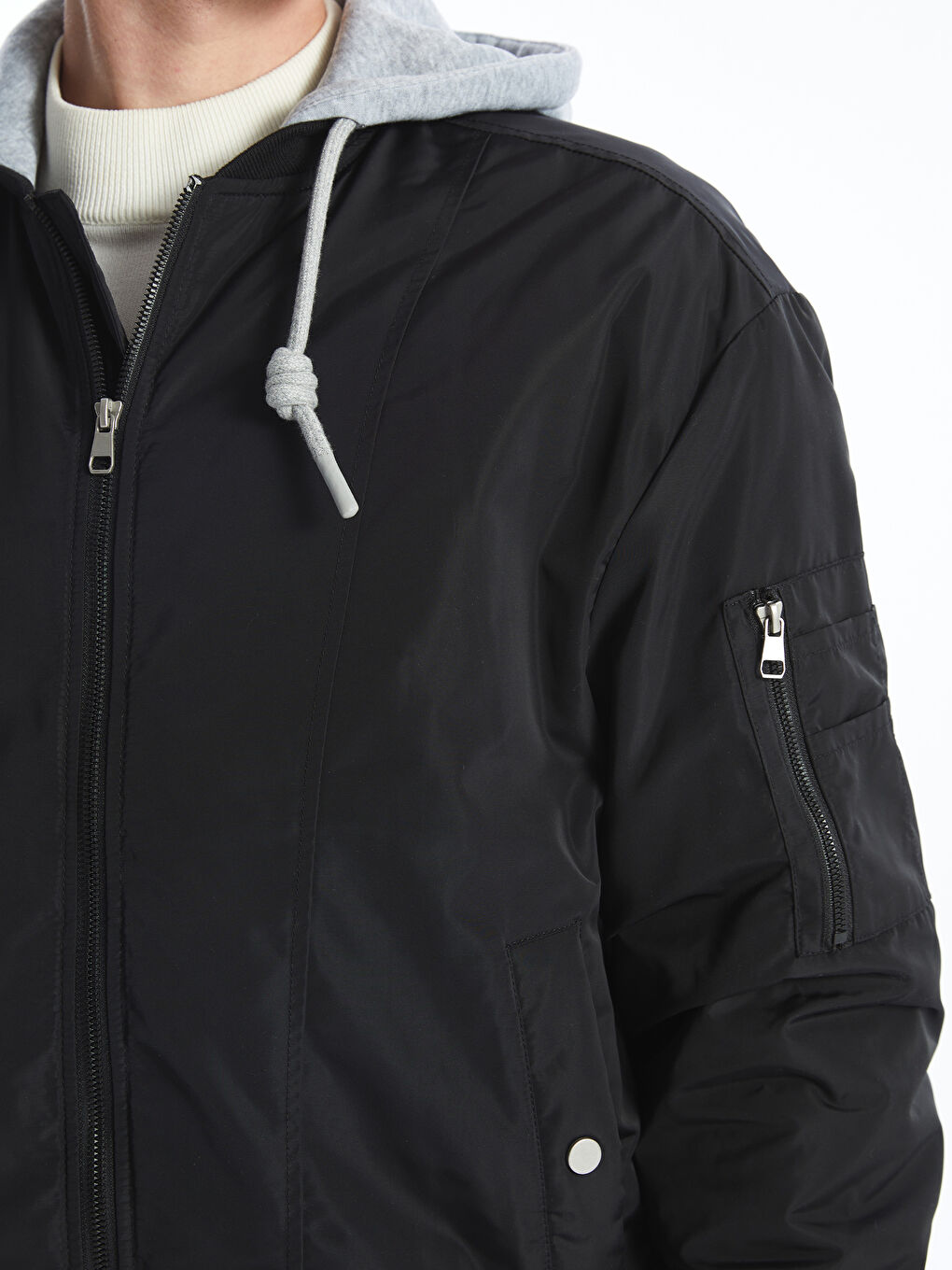 Standard Pattern Hooded Men's Thick Coat -S51435Z8-CVL