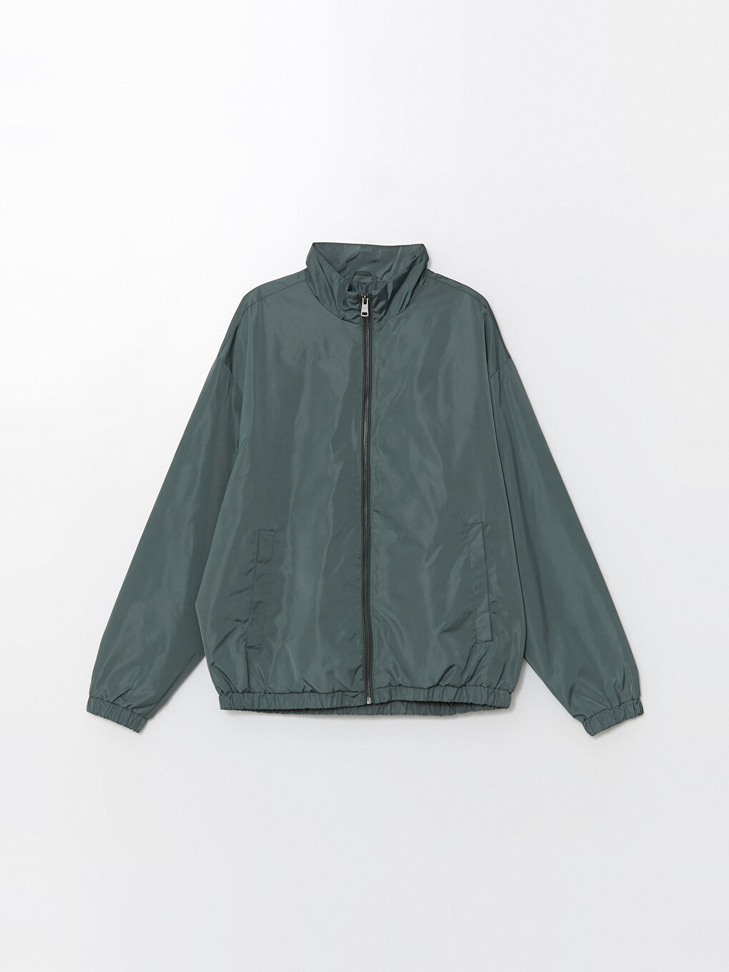 Relaxed Fit Funnel Neck Men's Coat -S51443Z8-HCZ