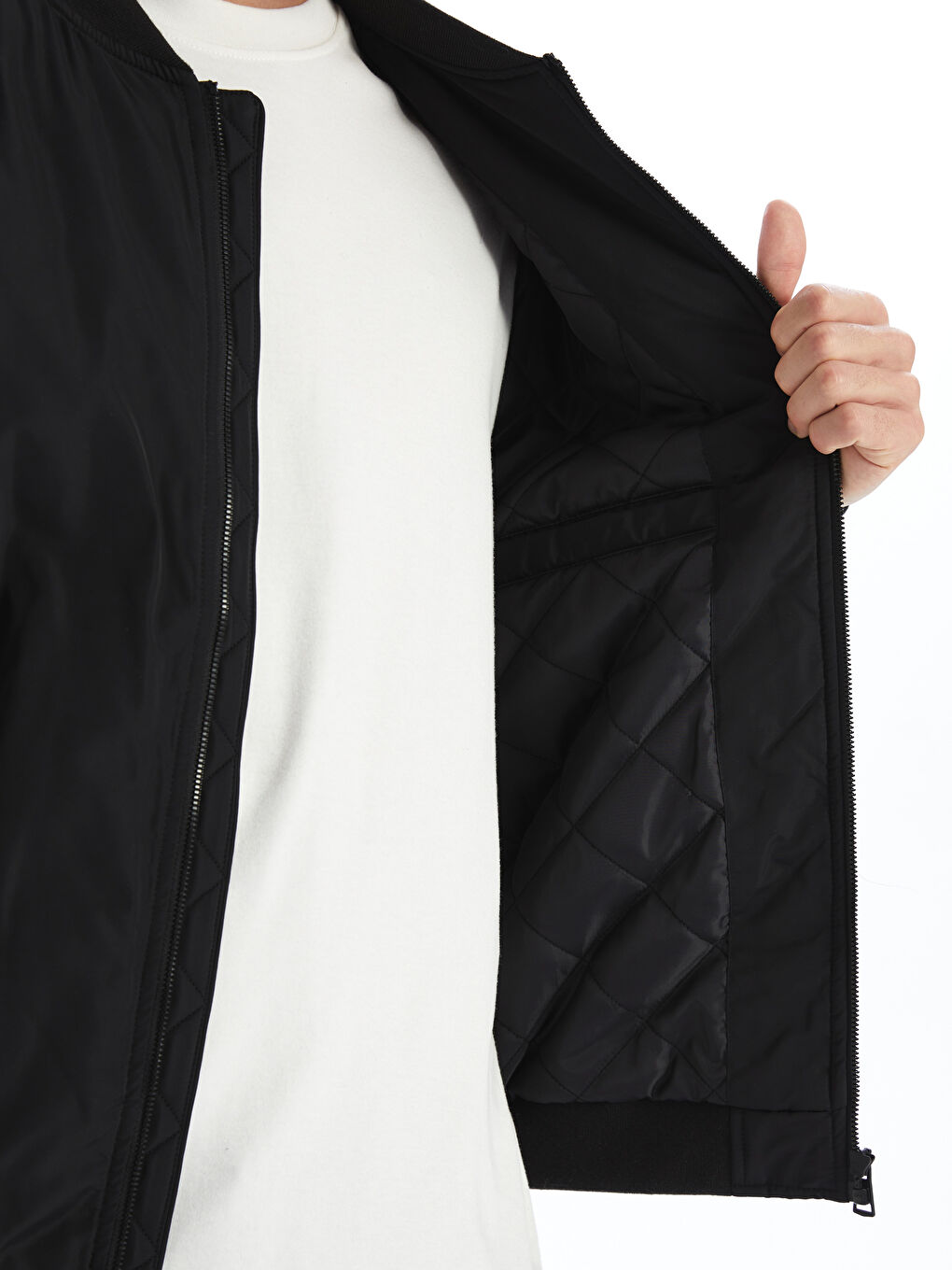 بالطو رجالي بقصة عادية وياقة كلية-3