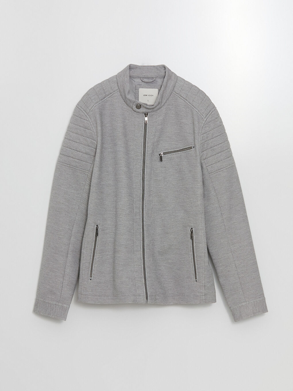 بالطو رفيع بياقة بايكر للرجال-5