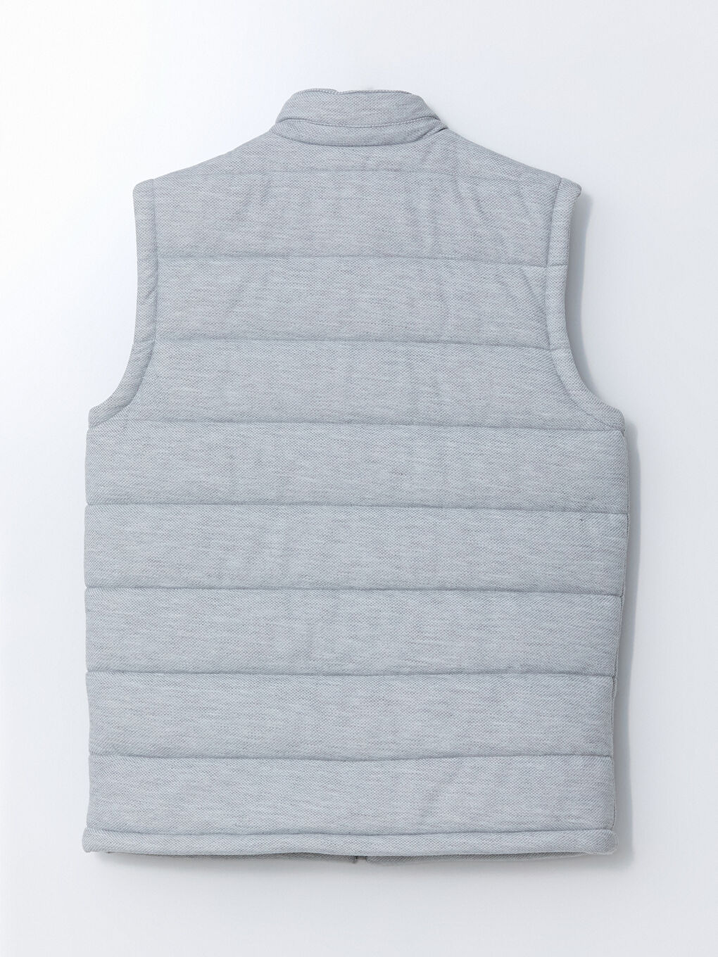 Gilet Doudoune Sans Manches Pour Hommes Coupe Svelte À Col Cheminée-2