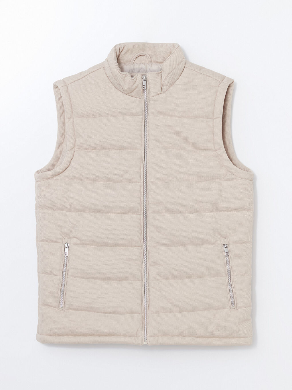 Slim Fit Funnel Neck Men's Puffer Gilet