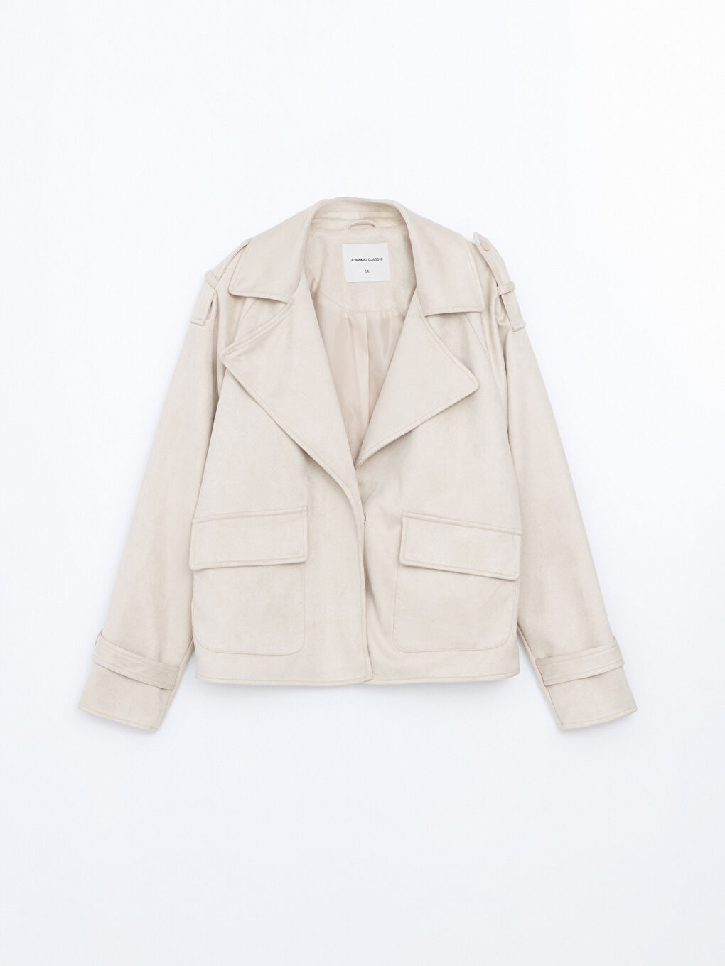 Women's Suede Look Jacket -S51511Z8-DG0