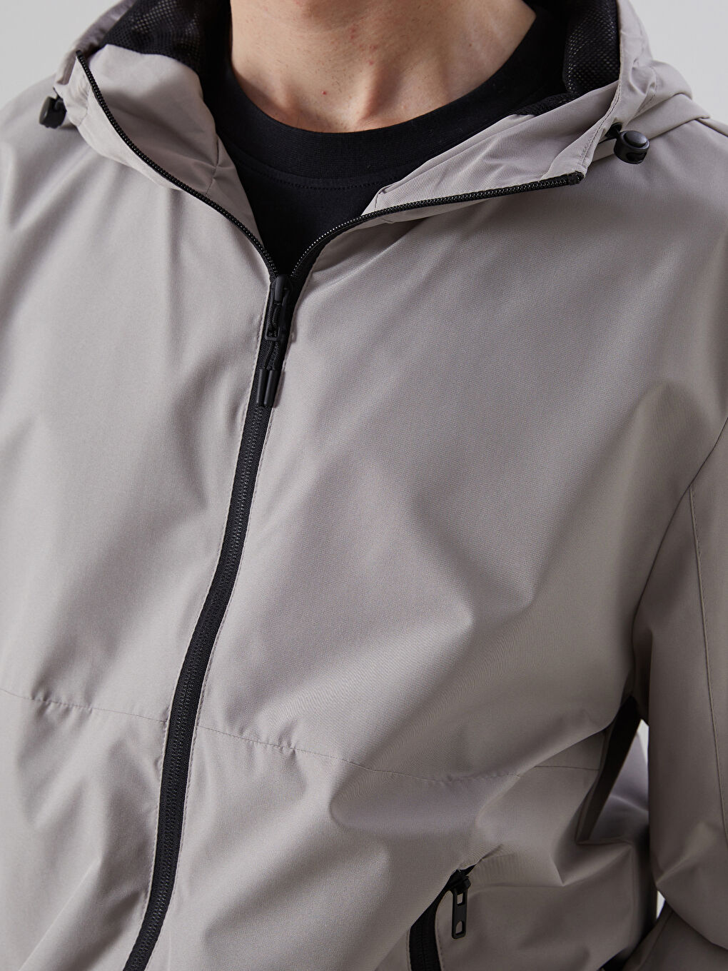 Standard Fit Hooded Men's Raincoat -S51512Z8-CV3