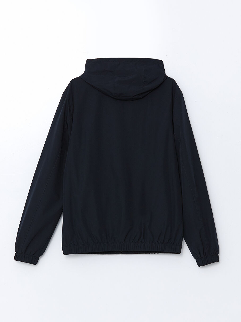 معطف واق من المطر للرجال مزود بغطاء رأس وقصة عادية-6