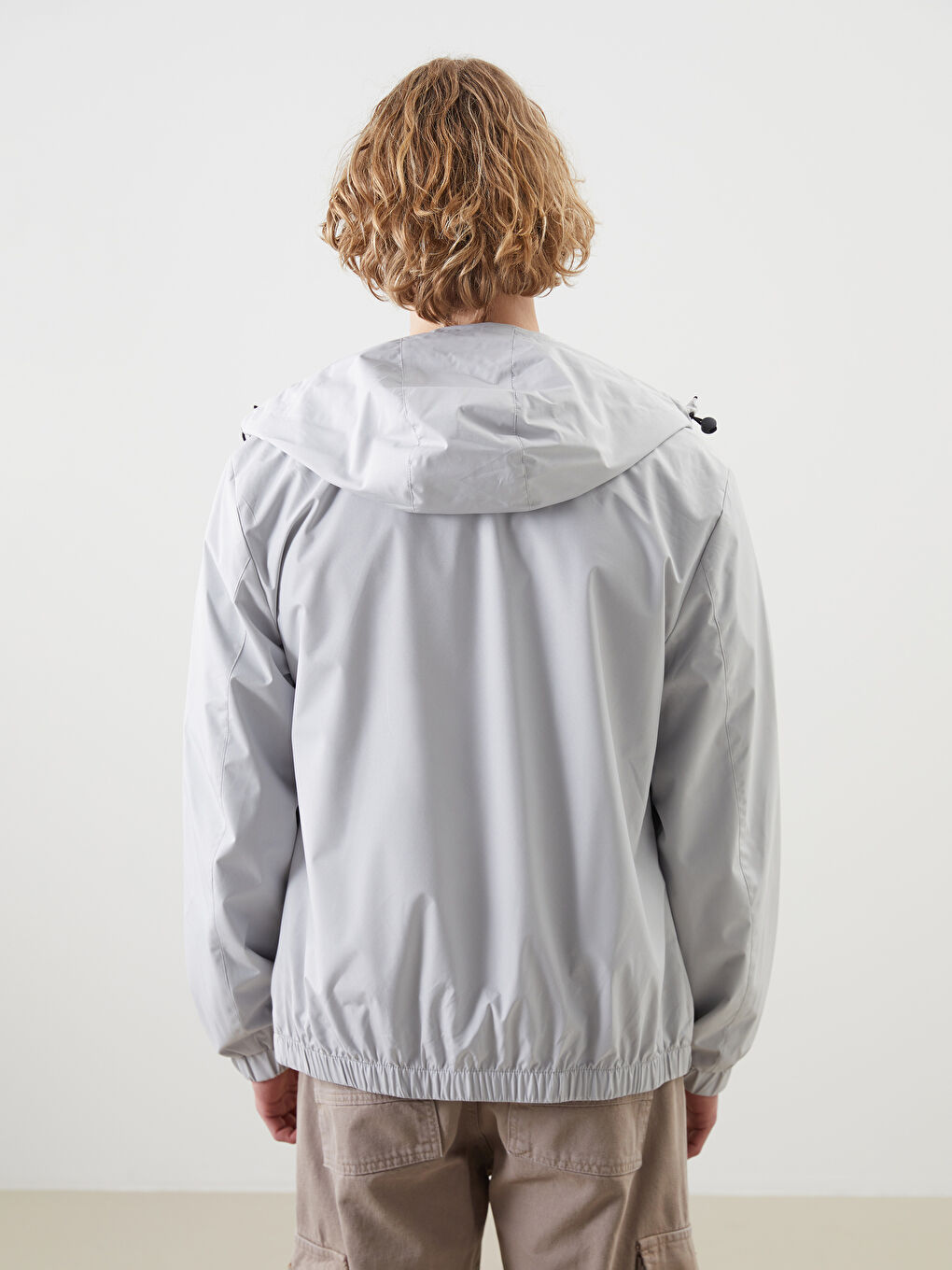 Regular Fit Hooded Men's Raincoat -S51513Z8-VKT
