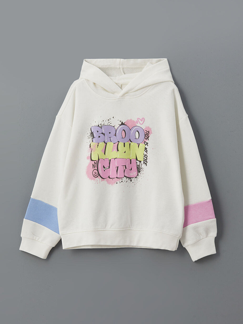 Hooded Girls' Sweatshirt -S51528Z4-R9J