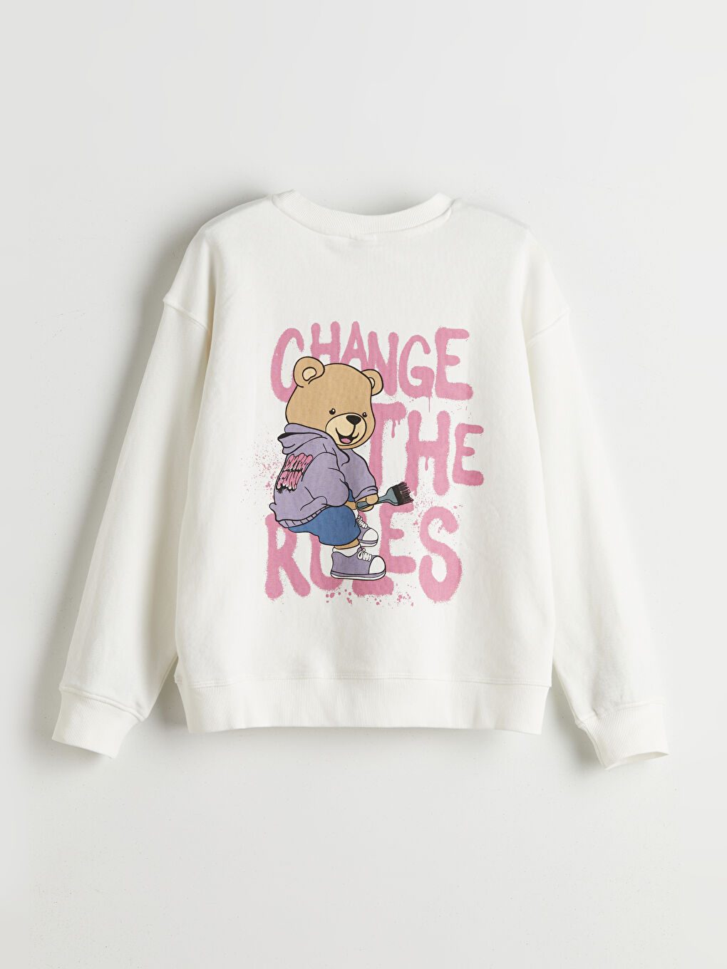 Crew Neck Girls' Sweatshirt -S51530Z4-R9J