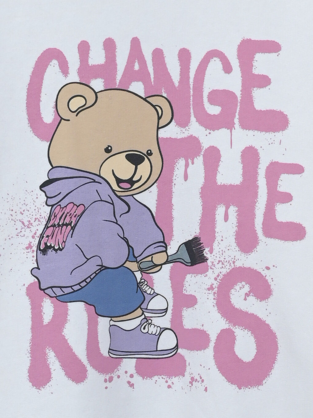 Crew Neck Girls' Sweatshirt -S51530Z4-R9J