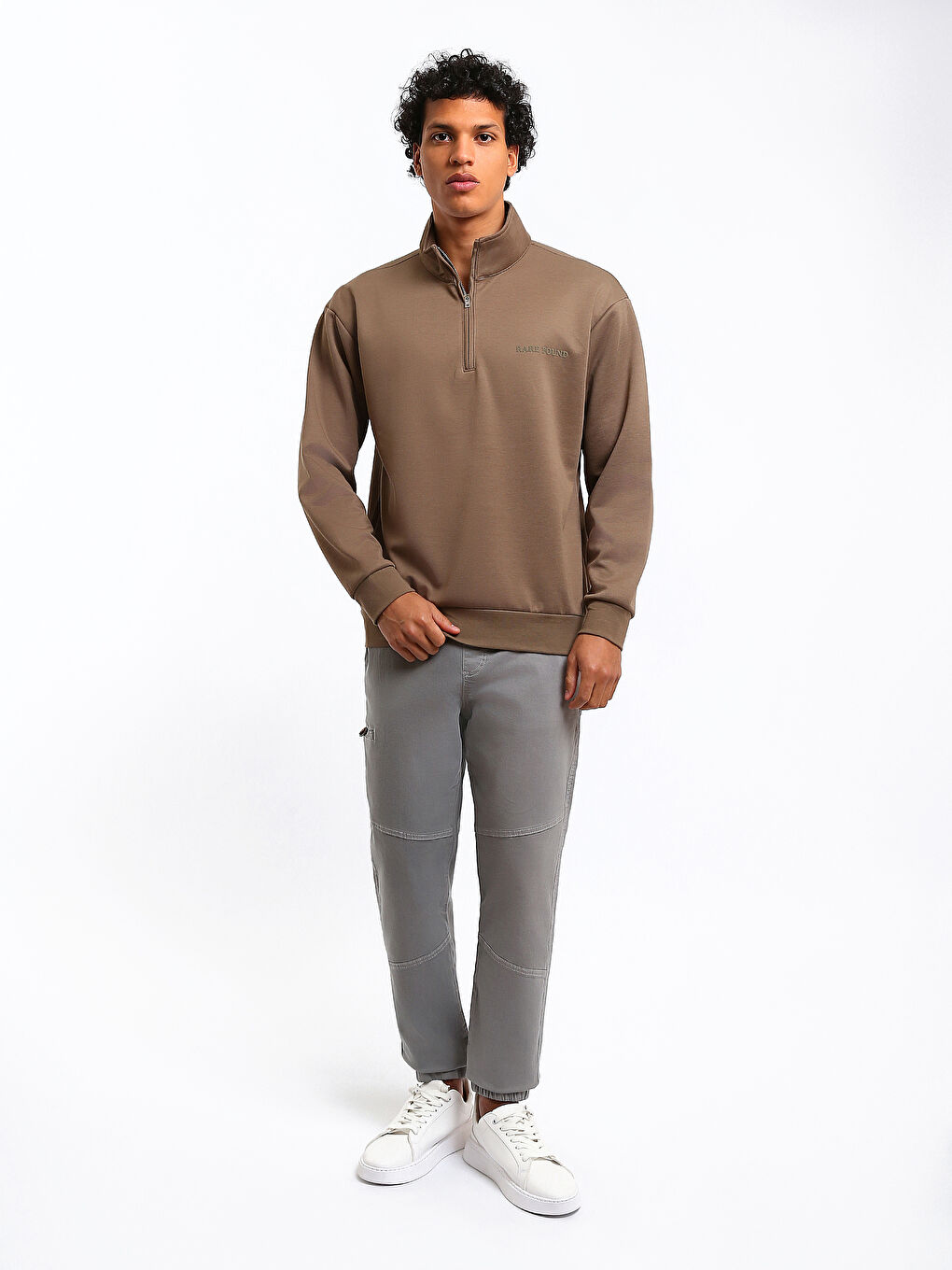 Slim Fit Twill Men's Trousers