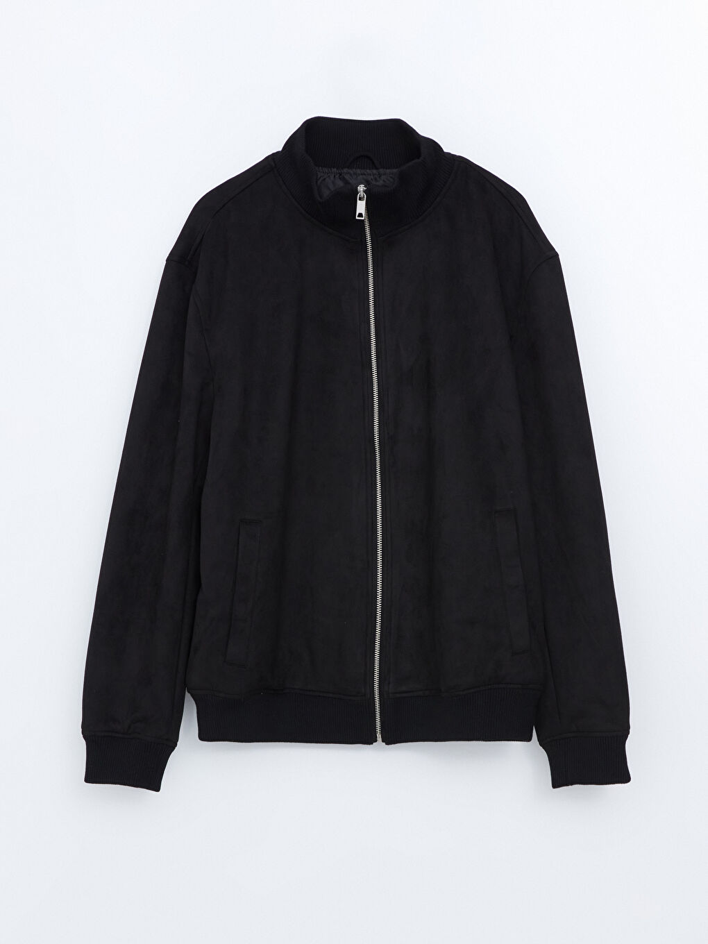 Standard Fit Standing Collar Suede Men's Coat -S51577Z8-CVL