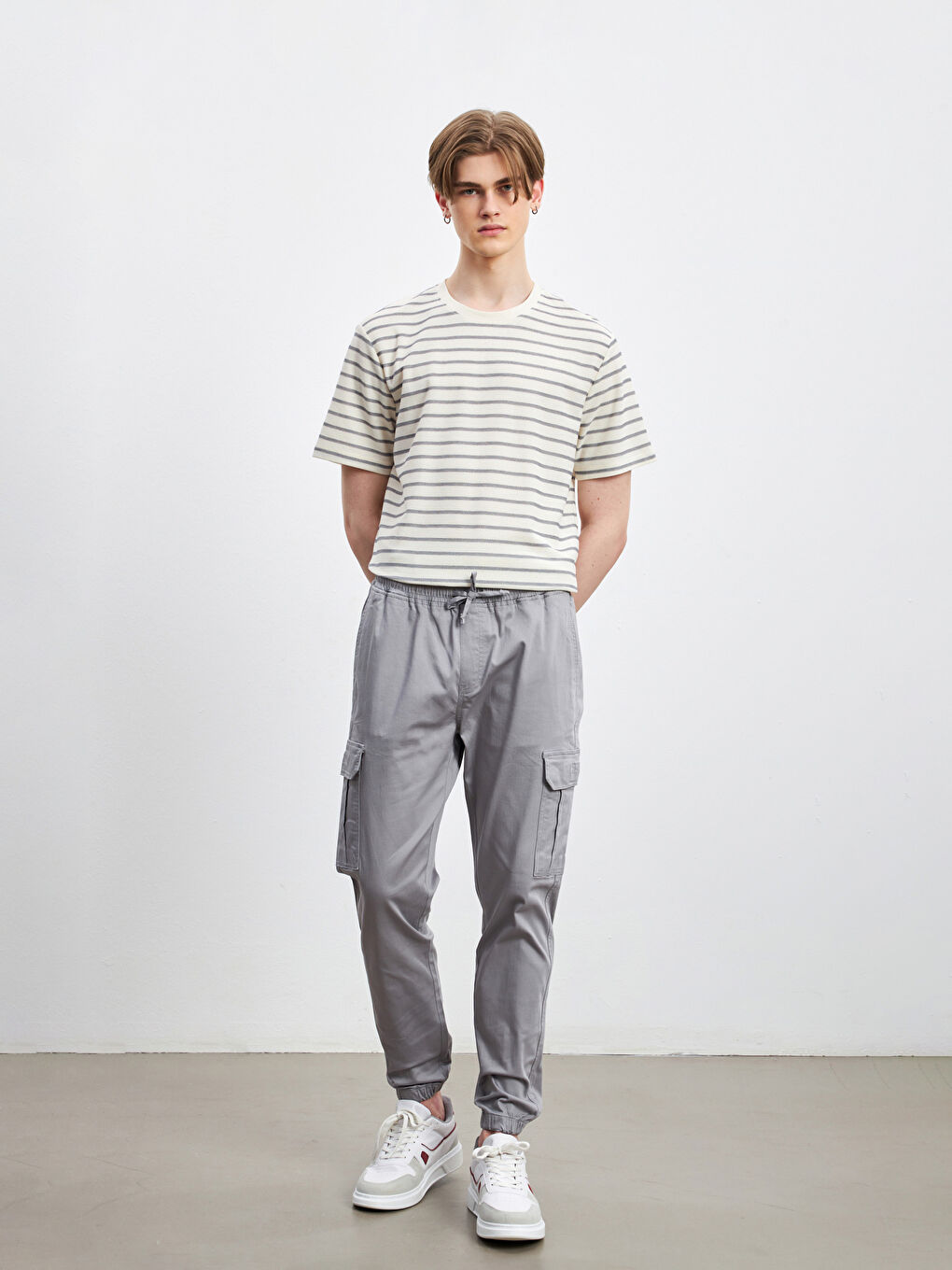 بنطلون كارغو بقصة عادية للرجال