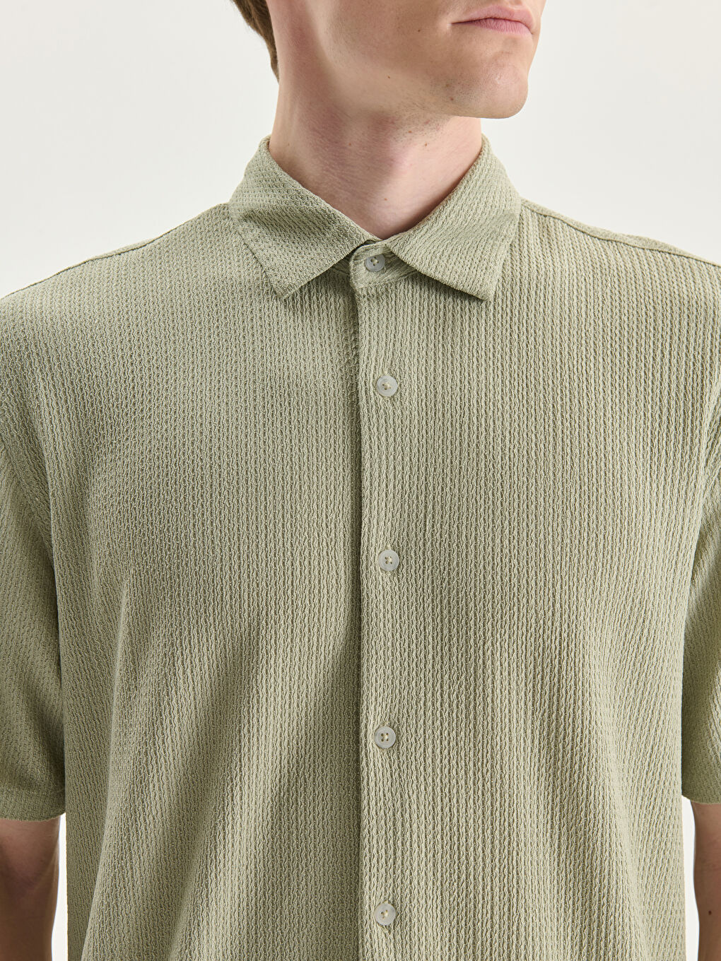 Regular Fit Short Sleeve Men's Shirt-2