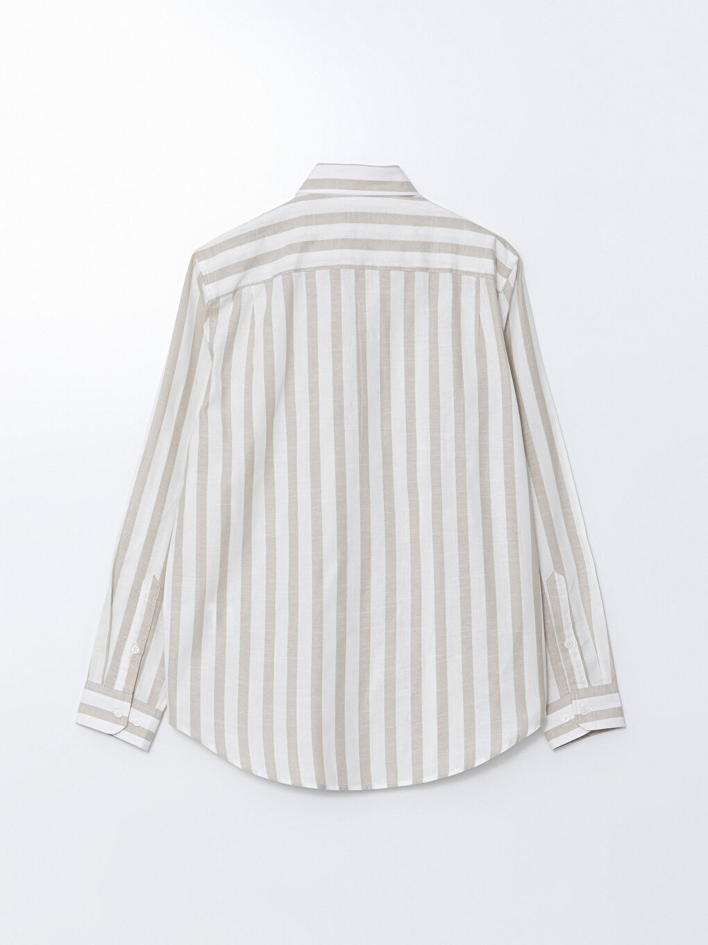 Shirt Collar Striped Men's Shirt Jacket-5