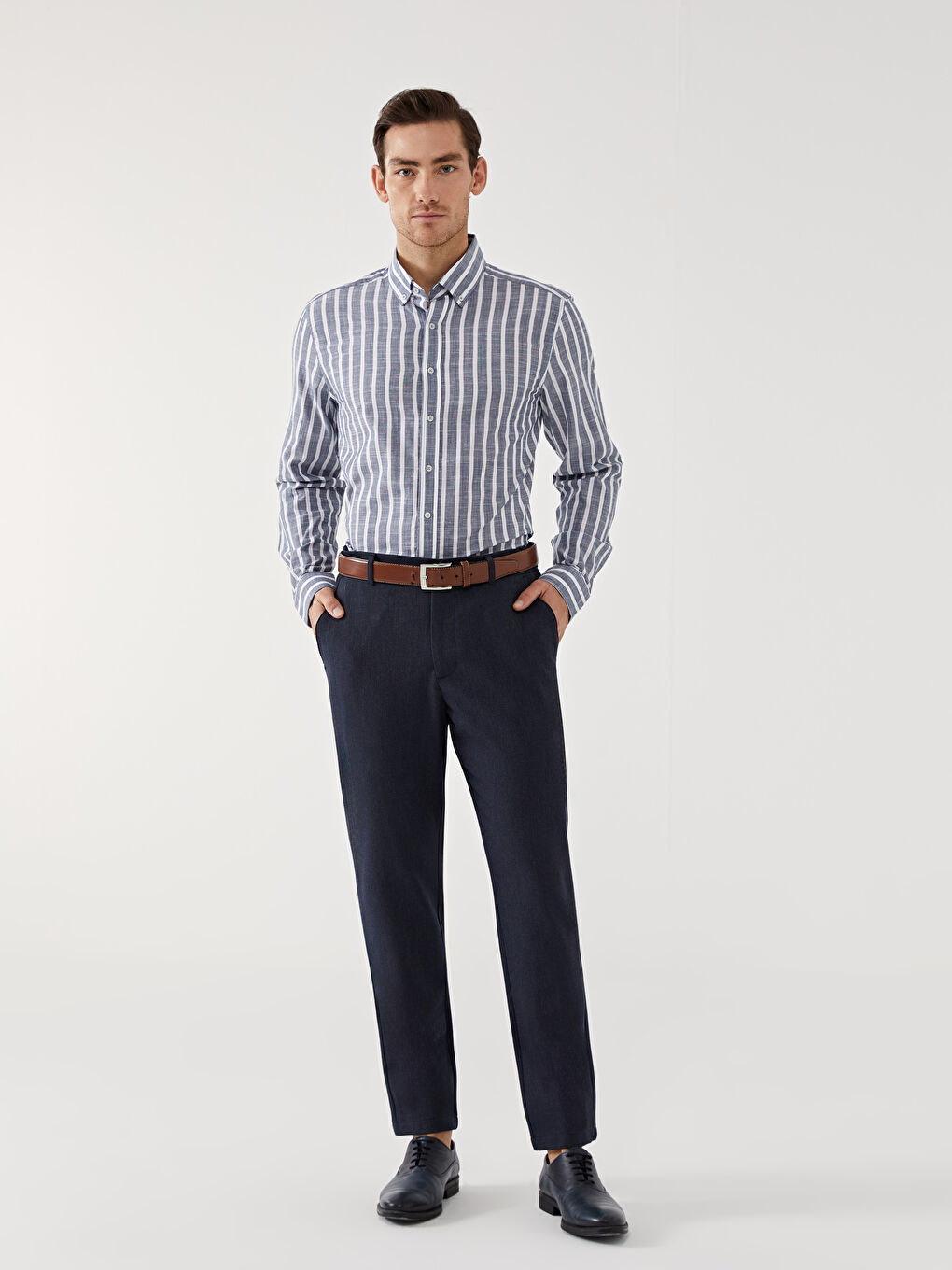 Slim Fit Men's Shirt -S51611Z8-LGS