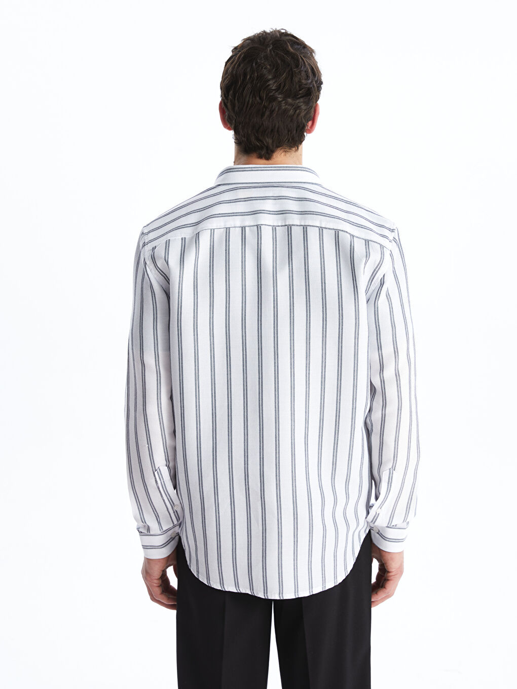 Pleated Men's Shirt Jacket-3