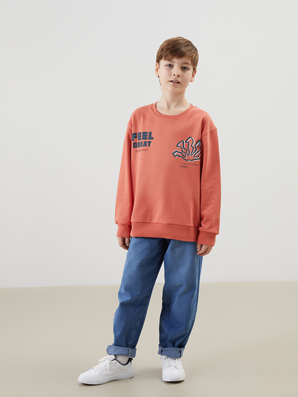 Crew Neck Boys Sweatshirt -S51659Z4-GQ1