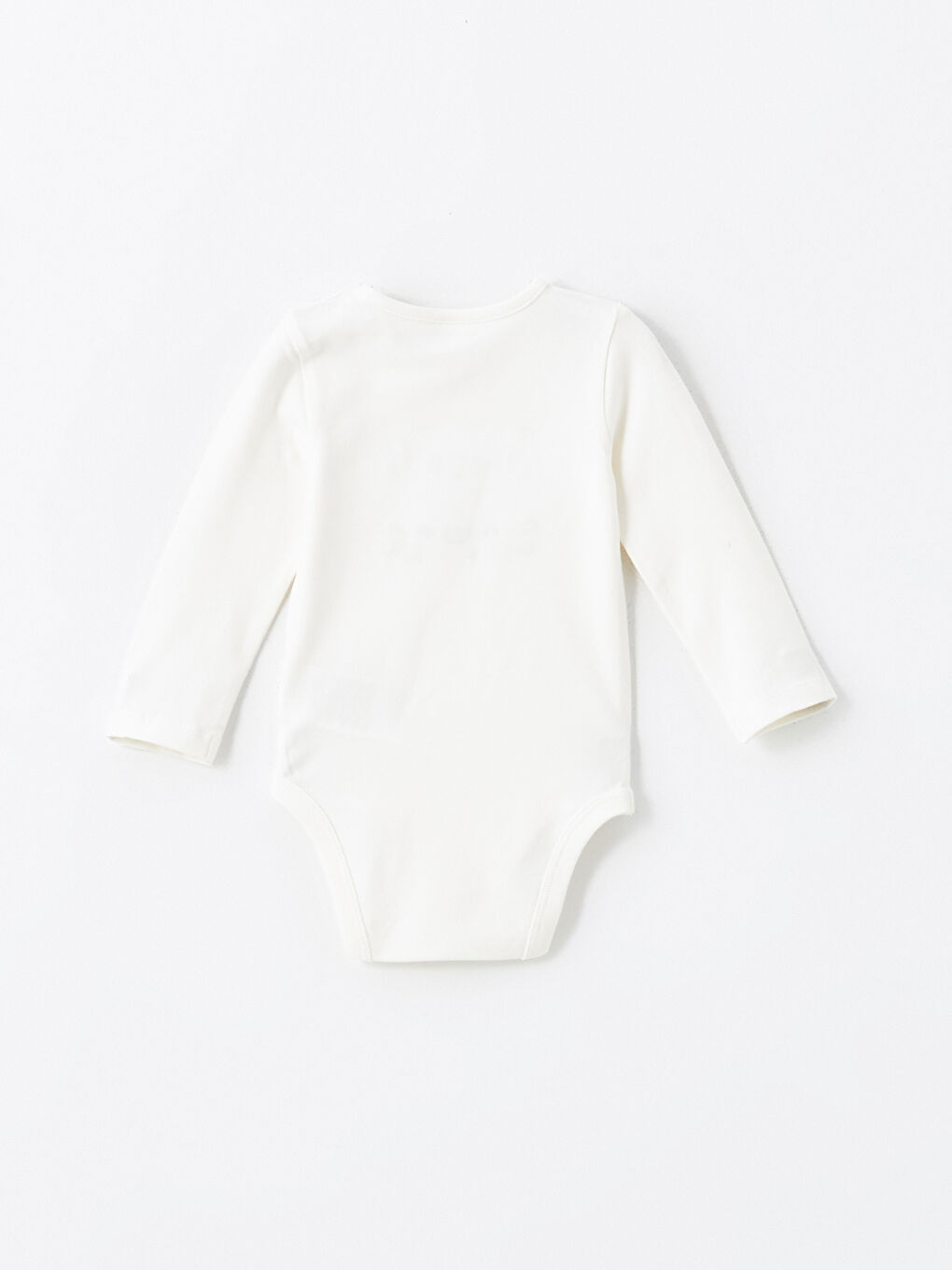 Ekru Bisiklet Yaka Baskılı Erkek Bebek Çıtçıtlı Bodysuit-1