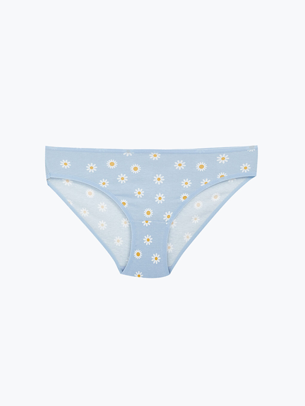 Mavi Çiçekli Bikini Külot