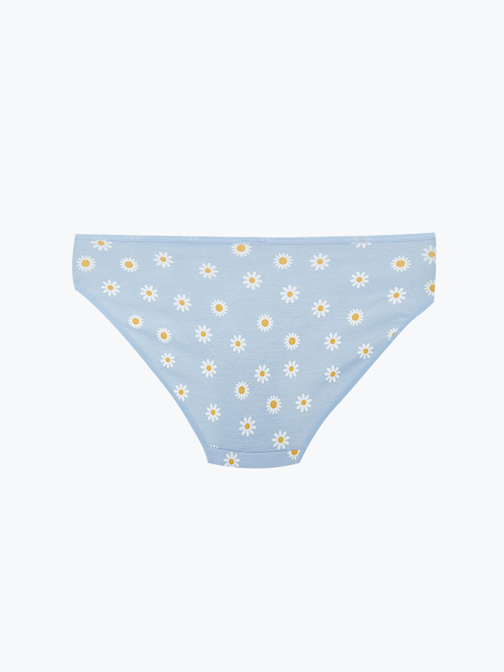 Mavi Çiçekli Bikini Külot-1