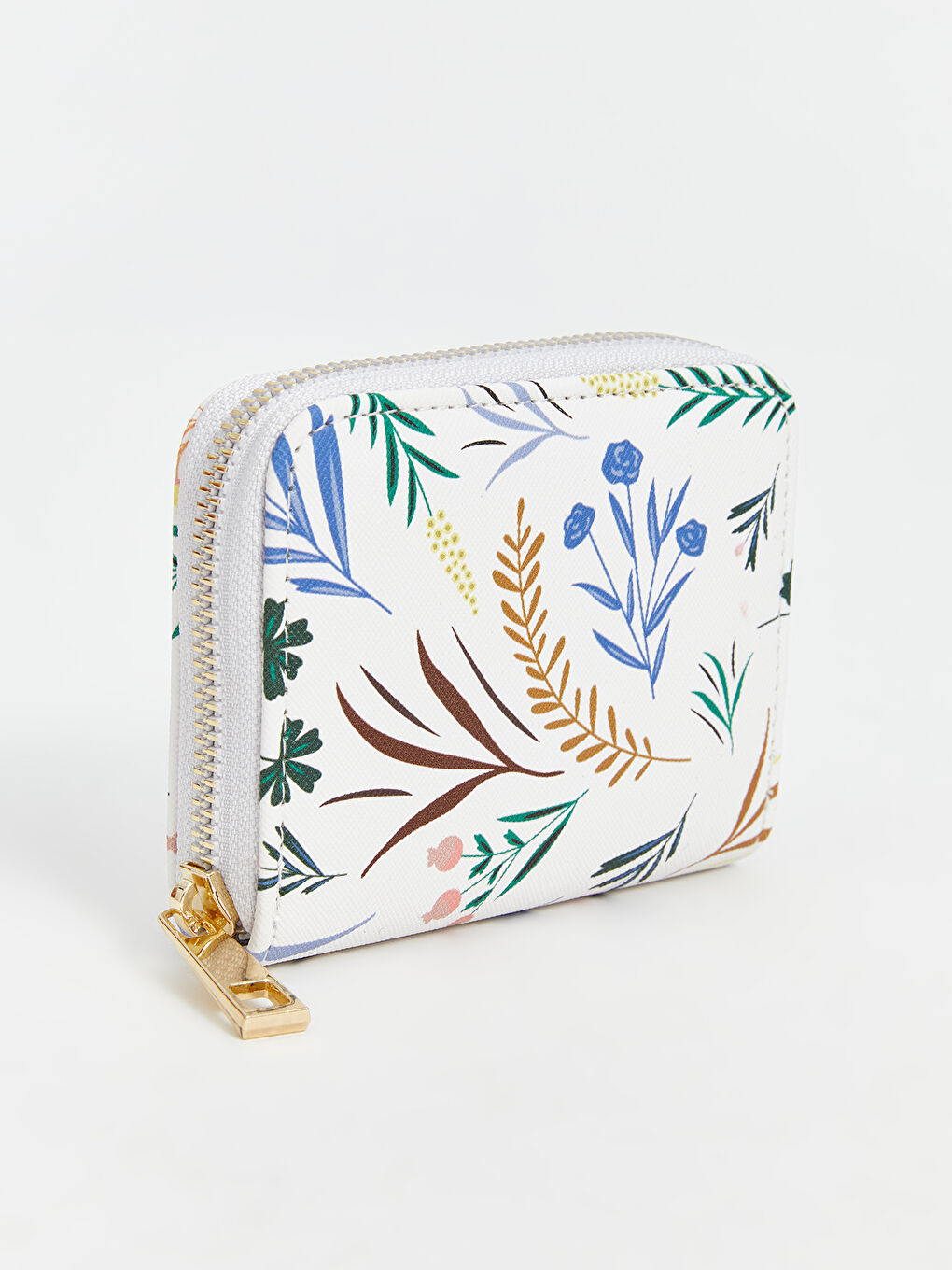 Floral Pattern Faux Leather Women's Wallet-1