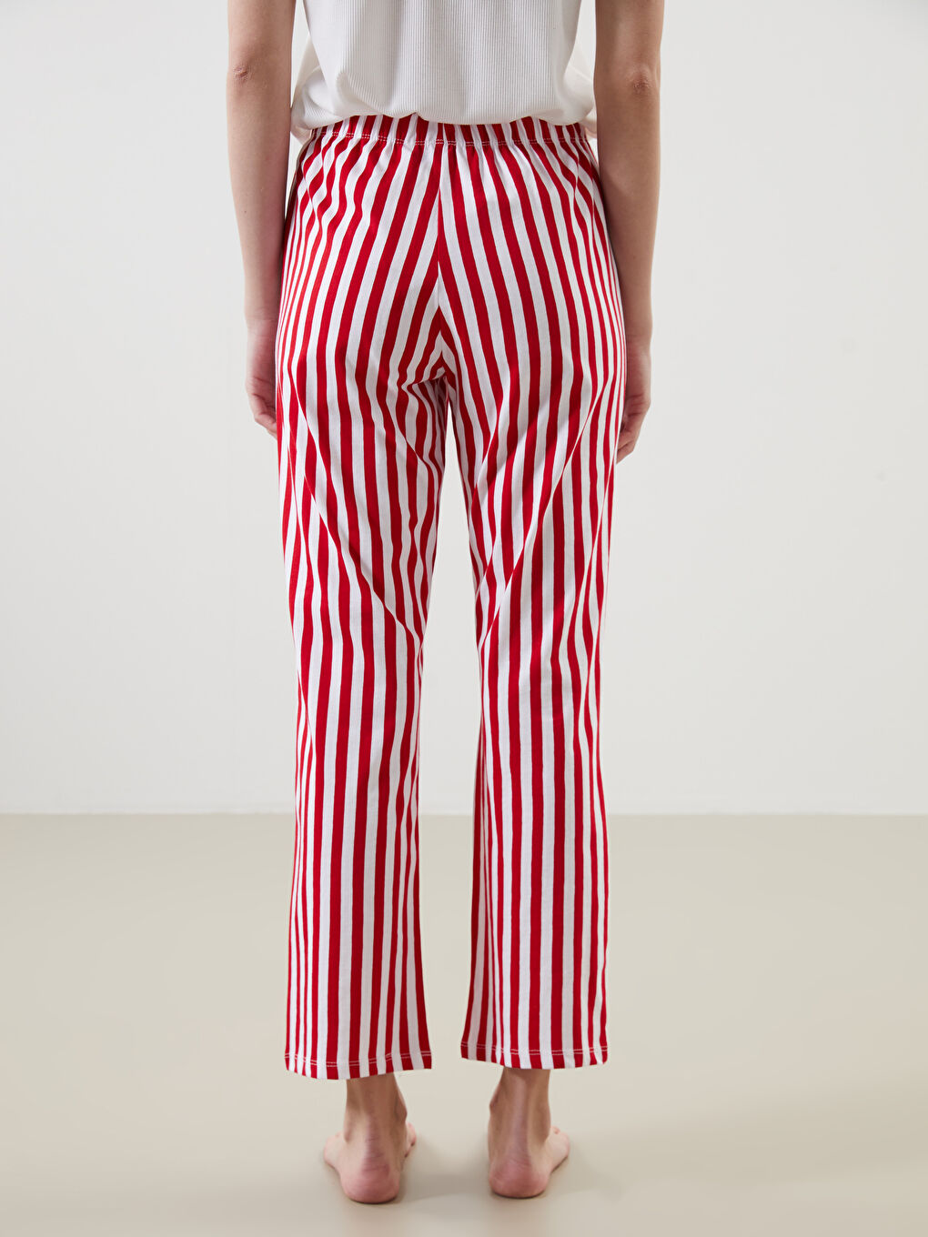 LCW Young Elasticated Waist Striped Women's Pyjama Bottoms -S51737Z8-LJE