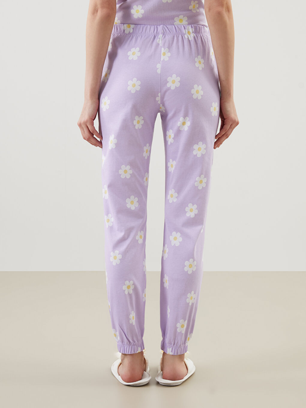 LCW Young Elasticated Waist Floral Women's Jogger Pyjama Bottoms -S51752Z8-LSC