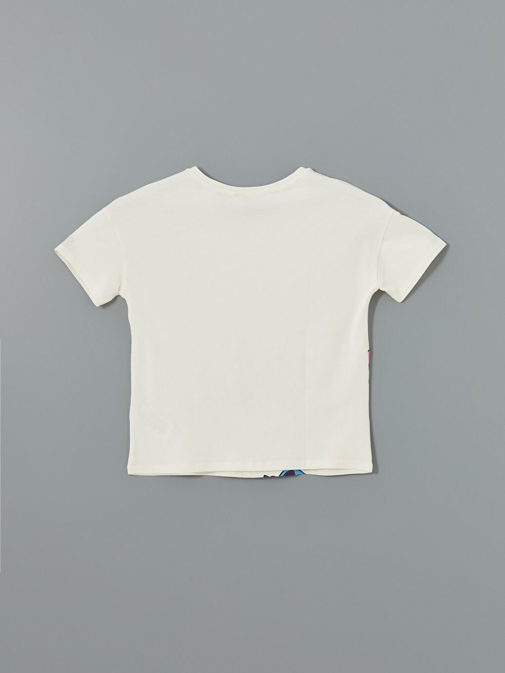 Ekru Stitch ve Angel Baskılı Kadın Pijama Üst-1